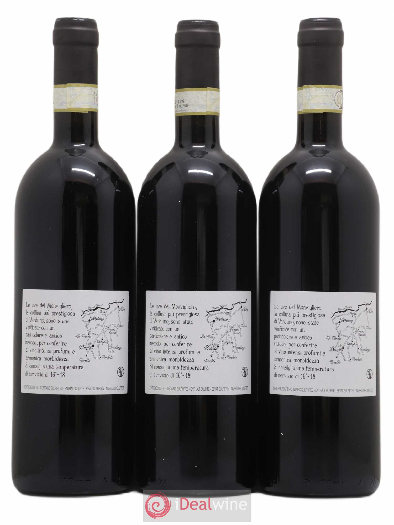 Barolo DOCG Monvigliero Comm. Giovan Battista Burlotto 2014 - Lot de 3 bouteilles - 1