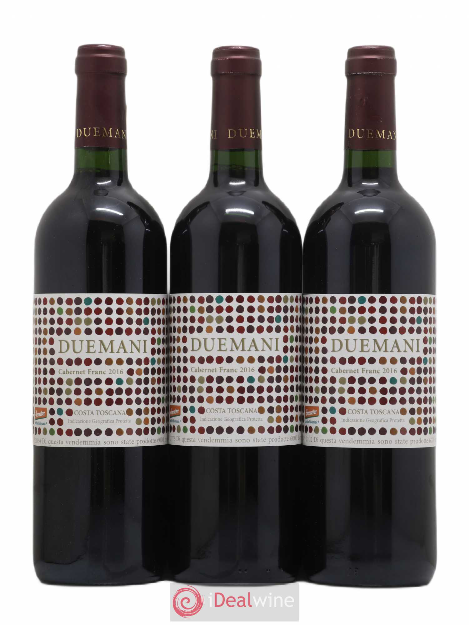 Toscana IGT Duemani Duemani 2016 - Lot de 3 bouteilles - 0