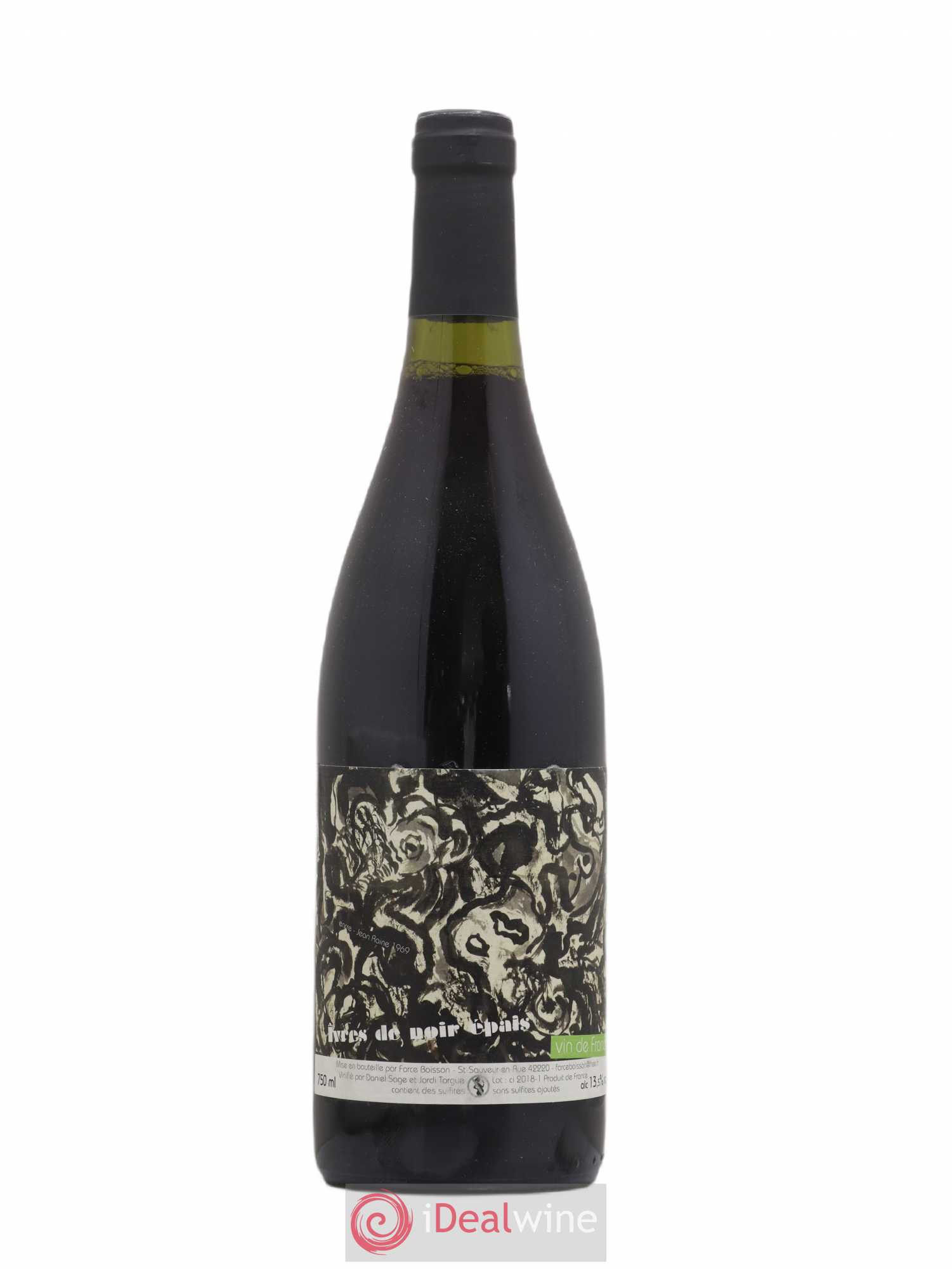 Vin de France Ivres de Noir Epais Daniel Sage 2017 - Lot de 1 bouteille - 0