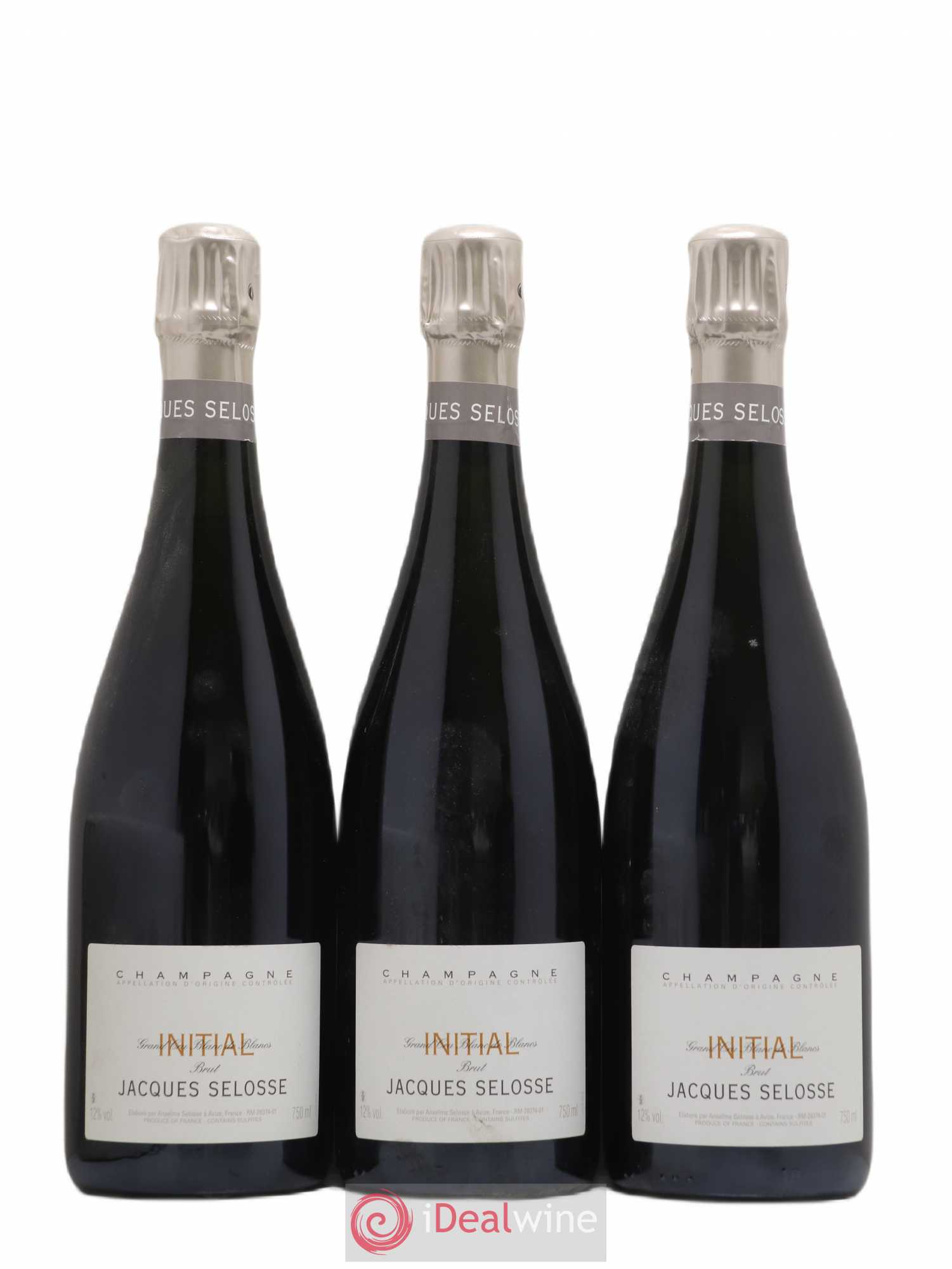 Initial Brut Jacques Selosse Grand Cru Blanc de Blancs - Lot de 3 bouteilles - 0