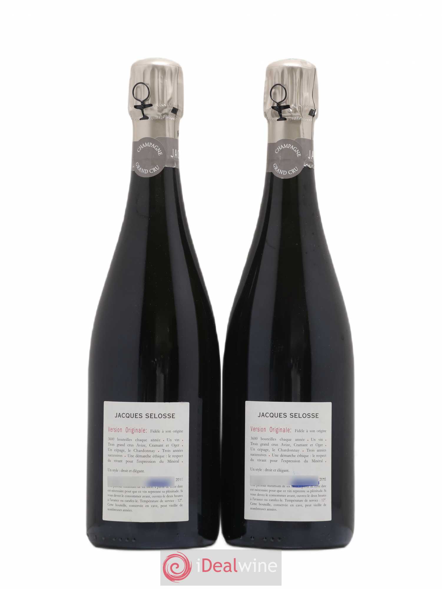 Version Originale Jacques Selosse - Lot de 2 bouteilles - 1
