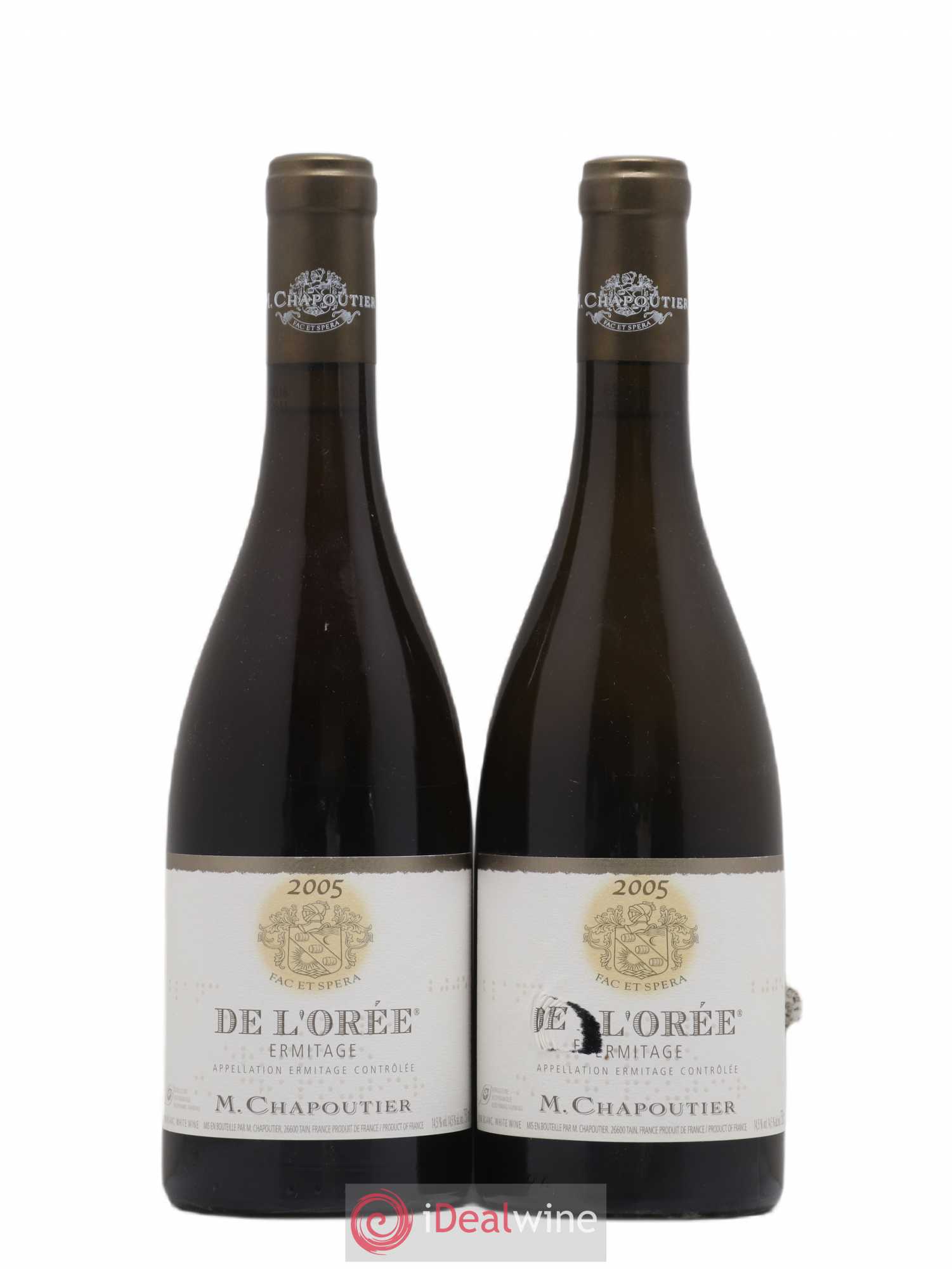 Hermitage Ermitage de l'Orée Chapoutier 2005 - Lot de 2 bouteilles - 0