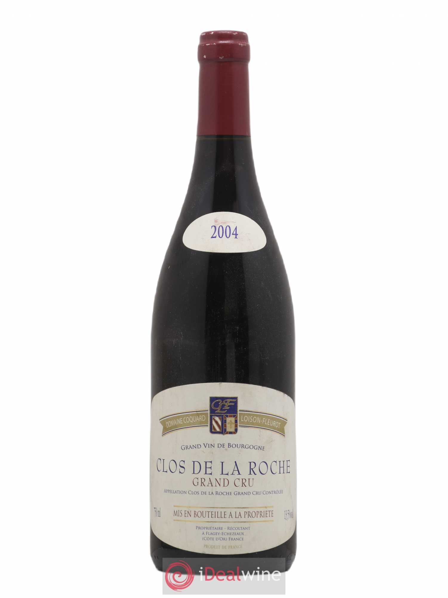 Clos de la Roche Grand Cru Coquard Loison-Fleurot 2004 - Lot de 1 bouteille - 0