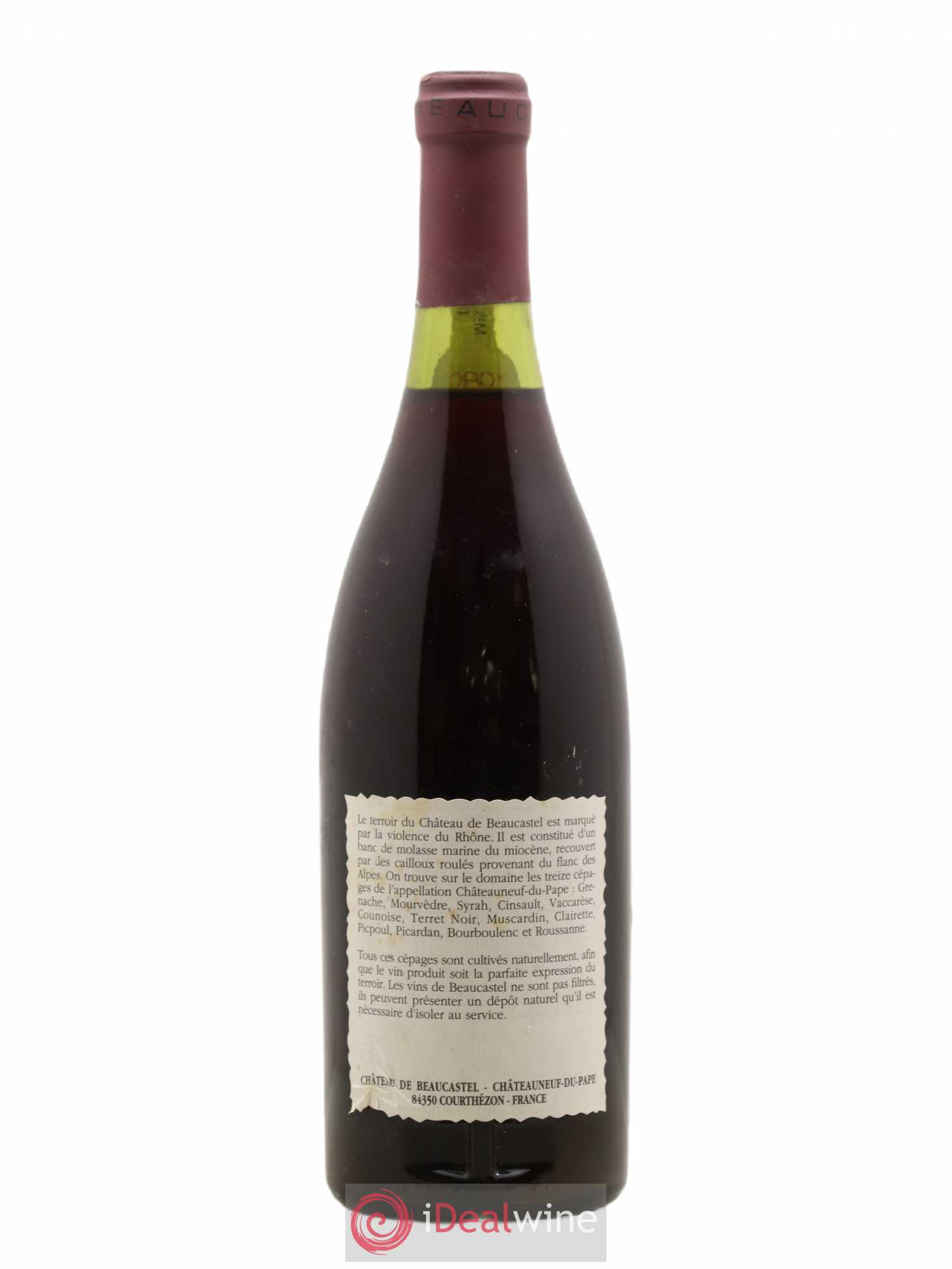 Châteauneuf-du-Pape Château de Beaucastel Famille Perrin 1989 - Lot de 1 bouteille - 1