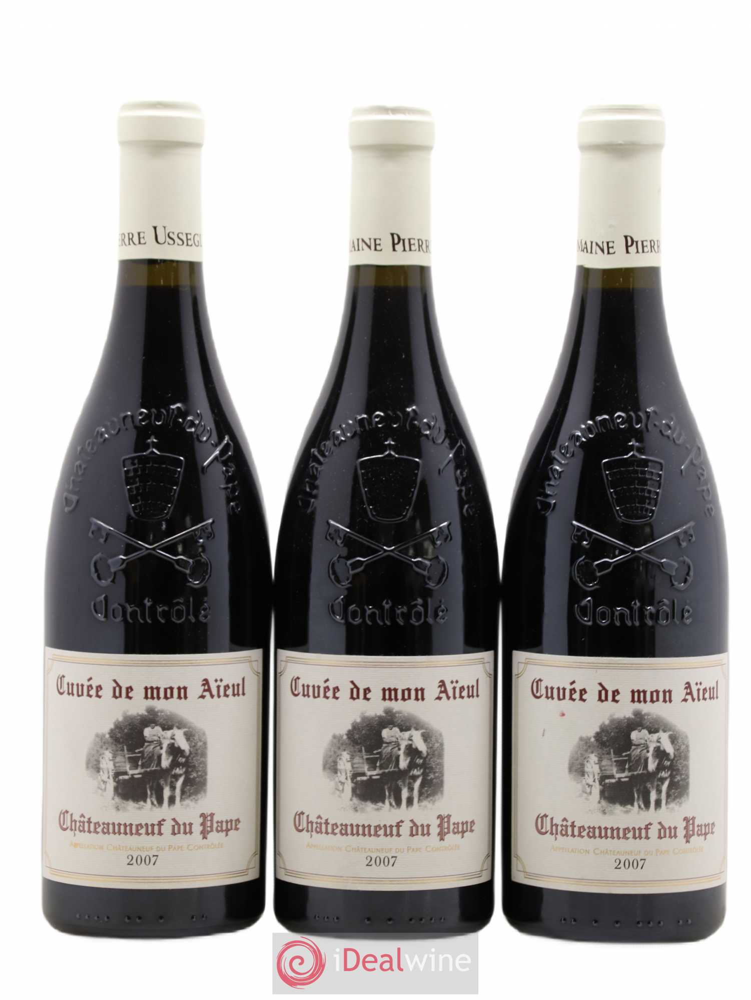 Châteauneuf-du-Pape Cuvée de mon Aïeul Pierre Usseglio & Fils 2007 - Lot de 3 bouteilles - 0