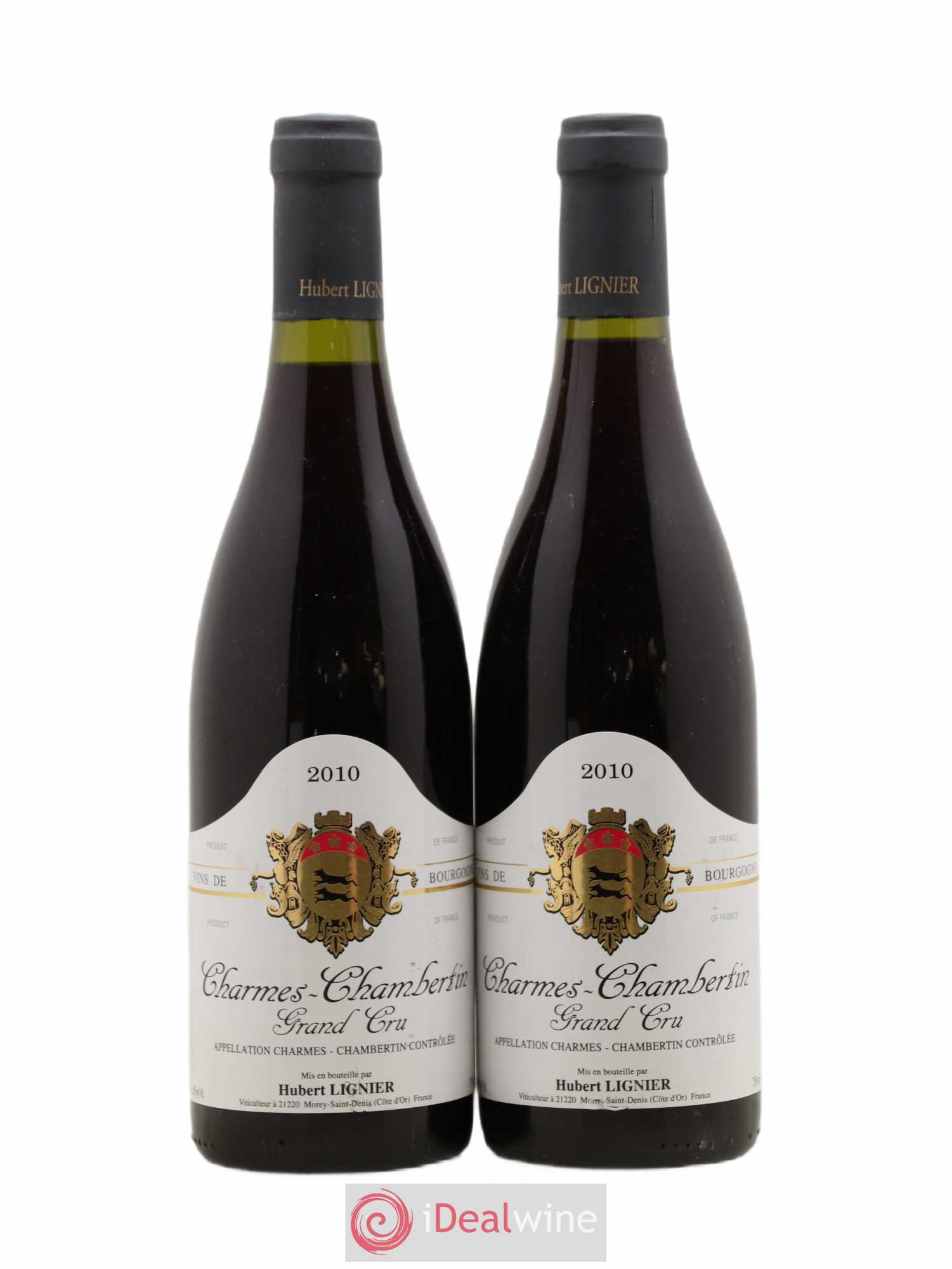 Charmes-Chambertin Grand Cru Hubert Lignier (Domaine) 2010 - Lot de 2 bouteilles - 0