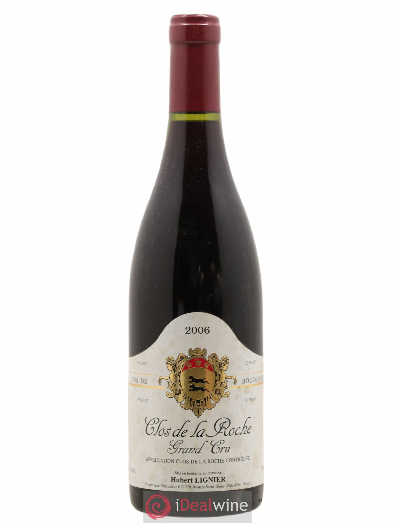Clos de la Roche Grand Cru Hubert Lignier (Domaine) 2006 - Lot de 1 bouteille - 0