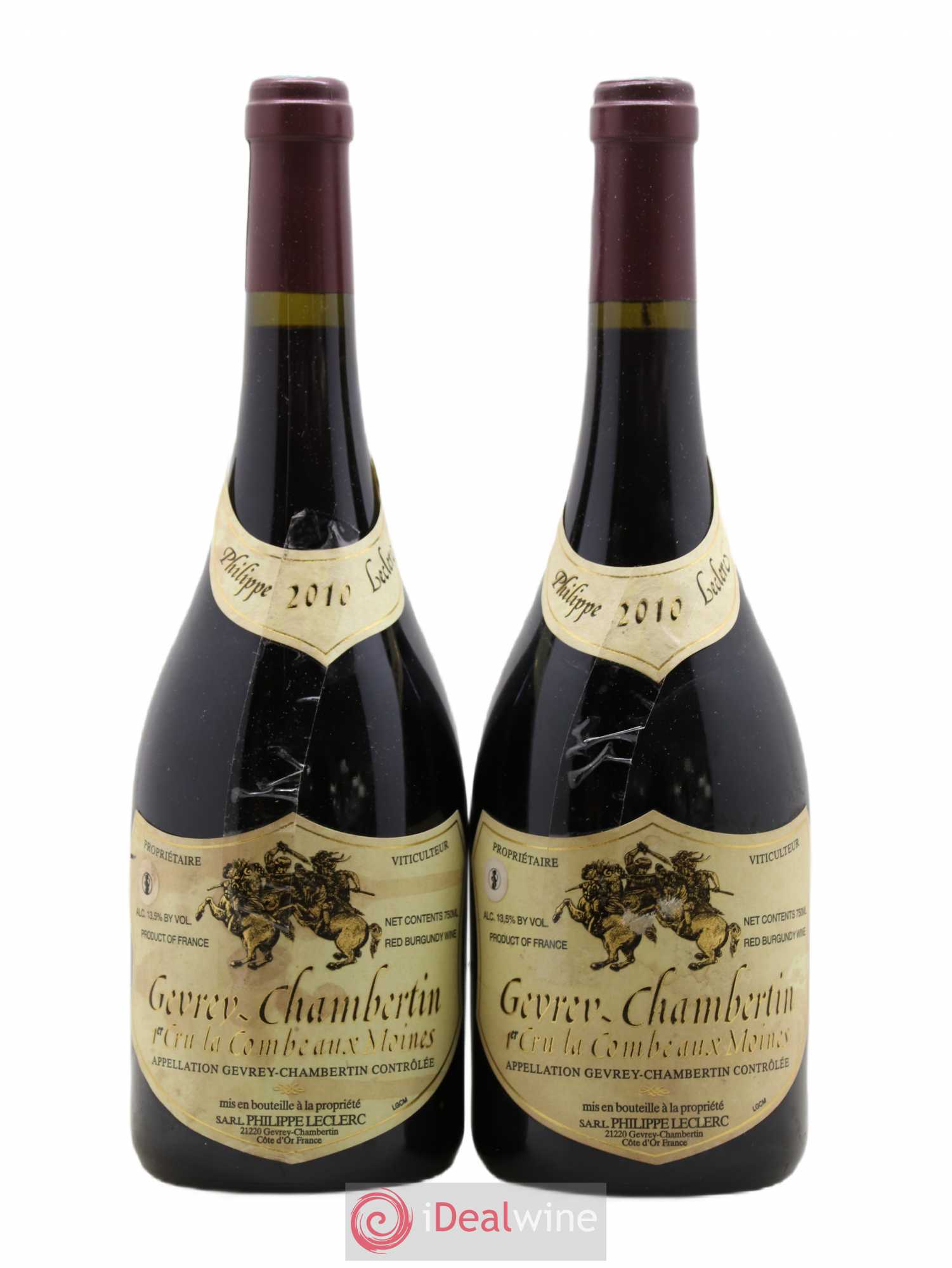 Gevrey-Chambertin 1er Cru La Combe aux Moines Philippe Leclerc 2010 - Lot de 2 bouteilles - 0