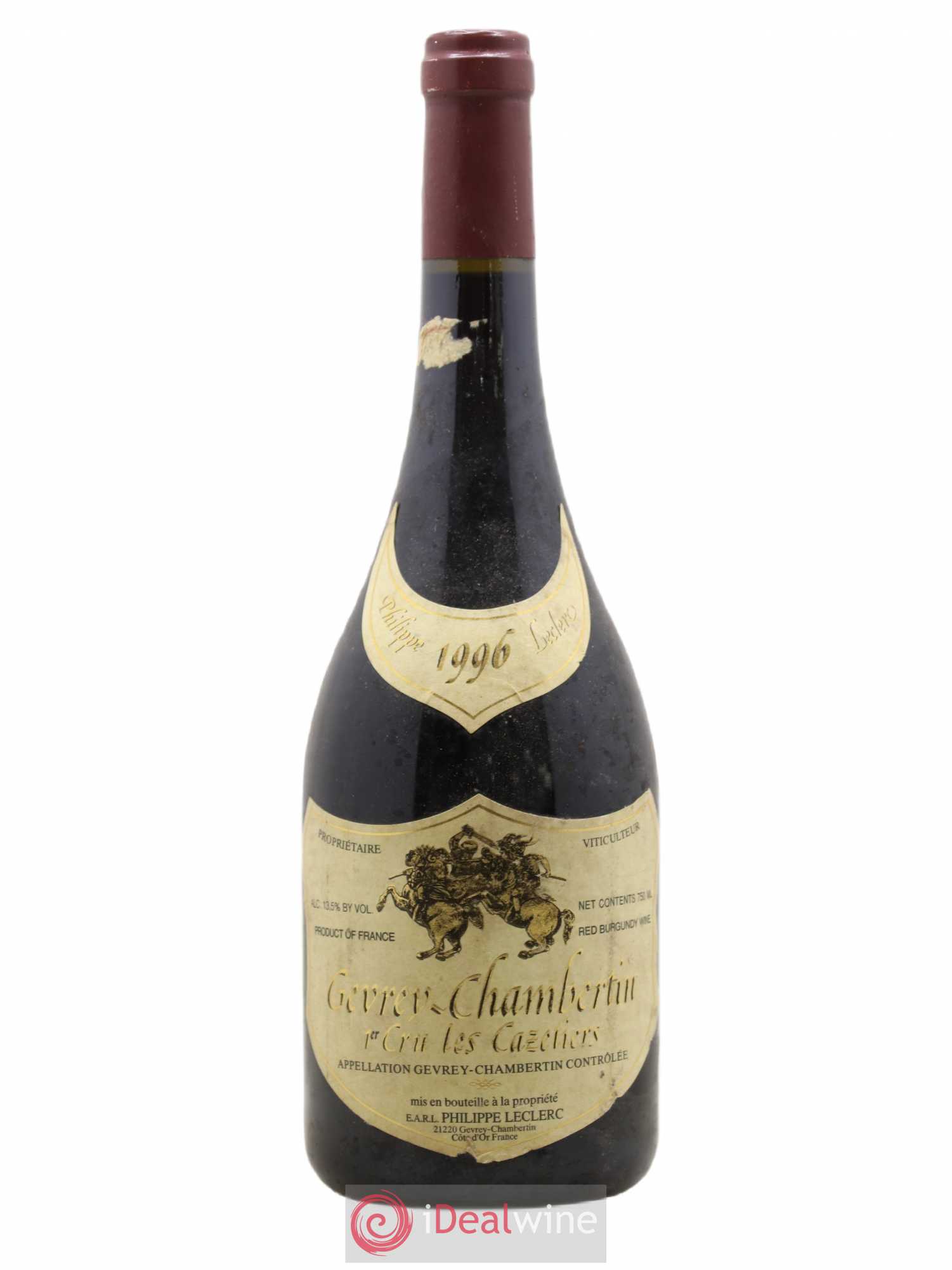 Gevrey-Chambertin 1er Cru Les Cazetiers Philippe Leclerc 1996 - Posten von 1 Flasche - 0