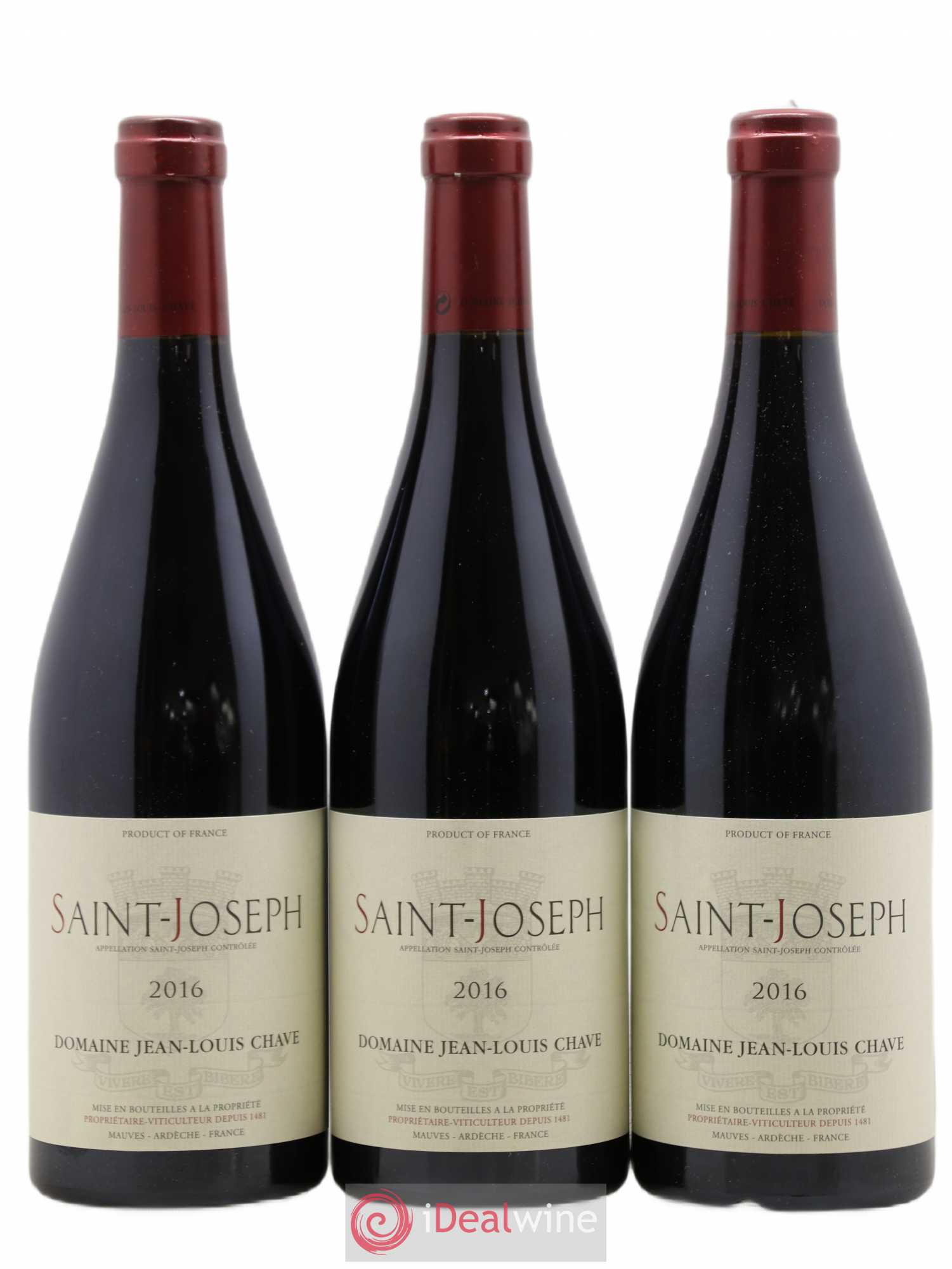 Saint-Joseph Jean-Louis Chave 2016 - Lot de 3 bouteilles - 0