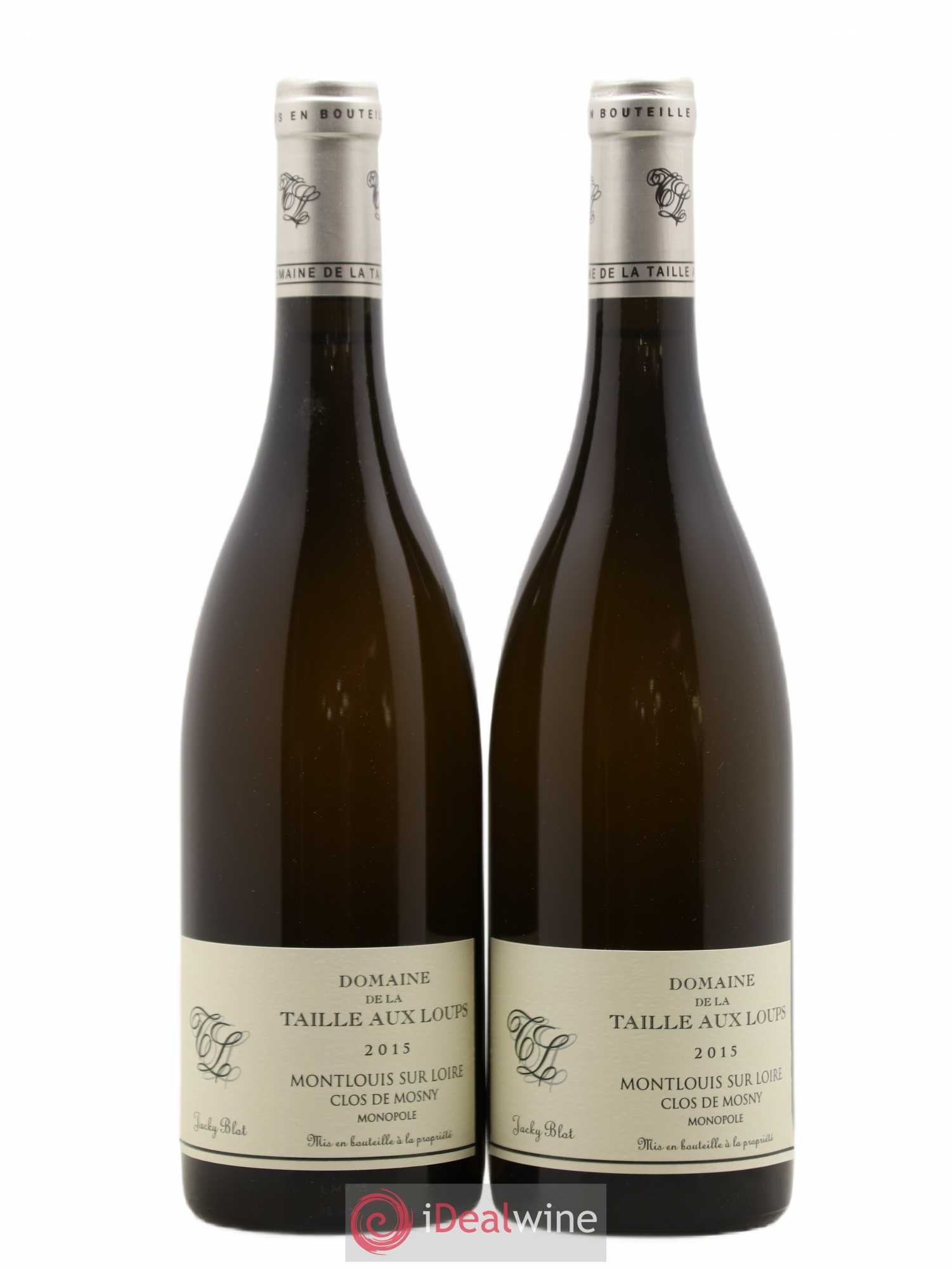 Montlouis-sur-Loire Clos de Mosny La Taille aux Loups - Jacky Blot 2015 - Lot de 2 bouteilles - 0
