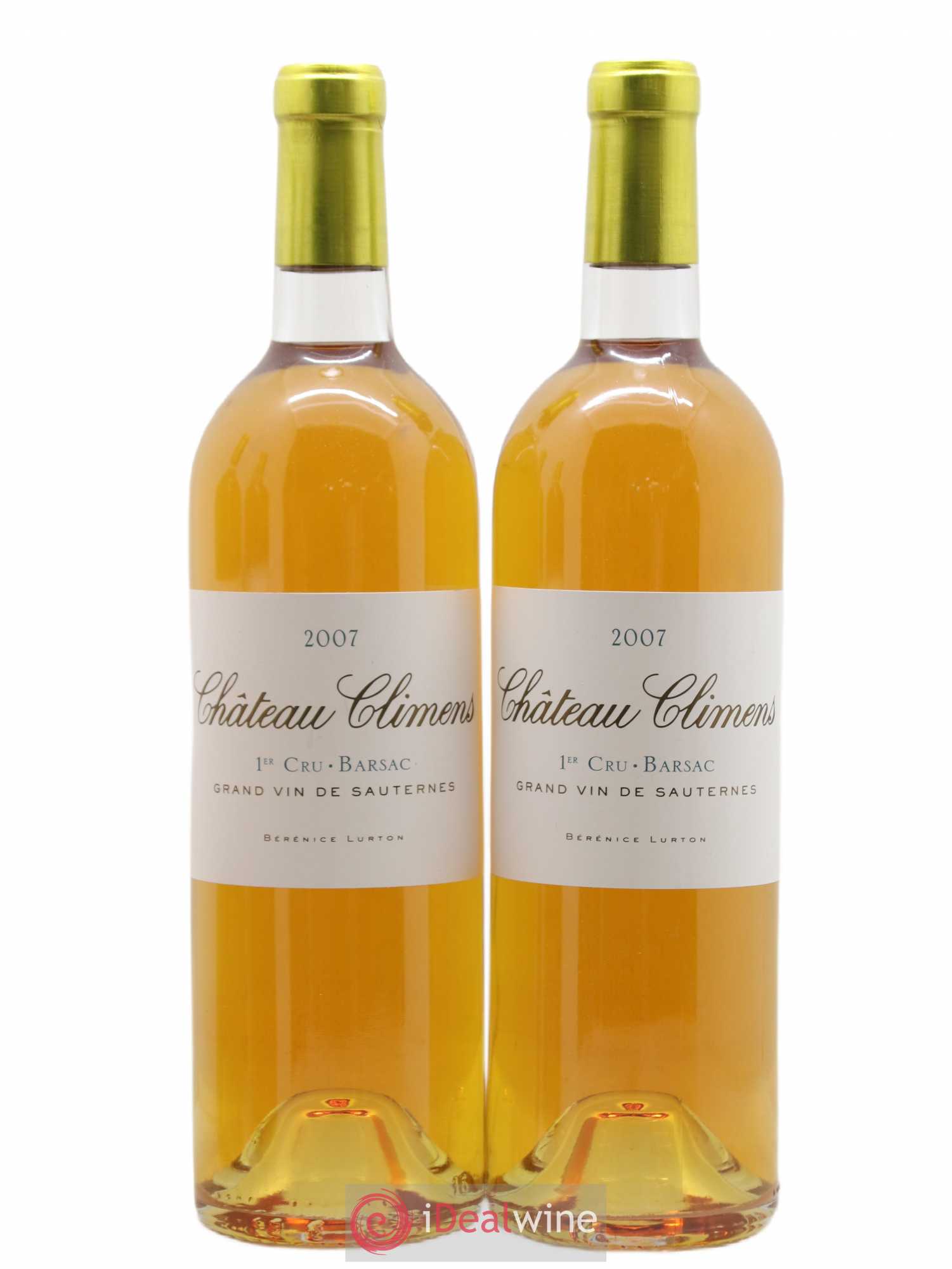 Château Climens 1er Grand Cru Classé 2007 - Lotto di 2 bottiglie - 0