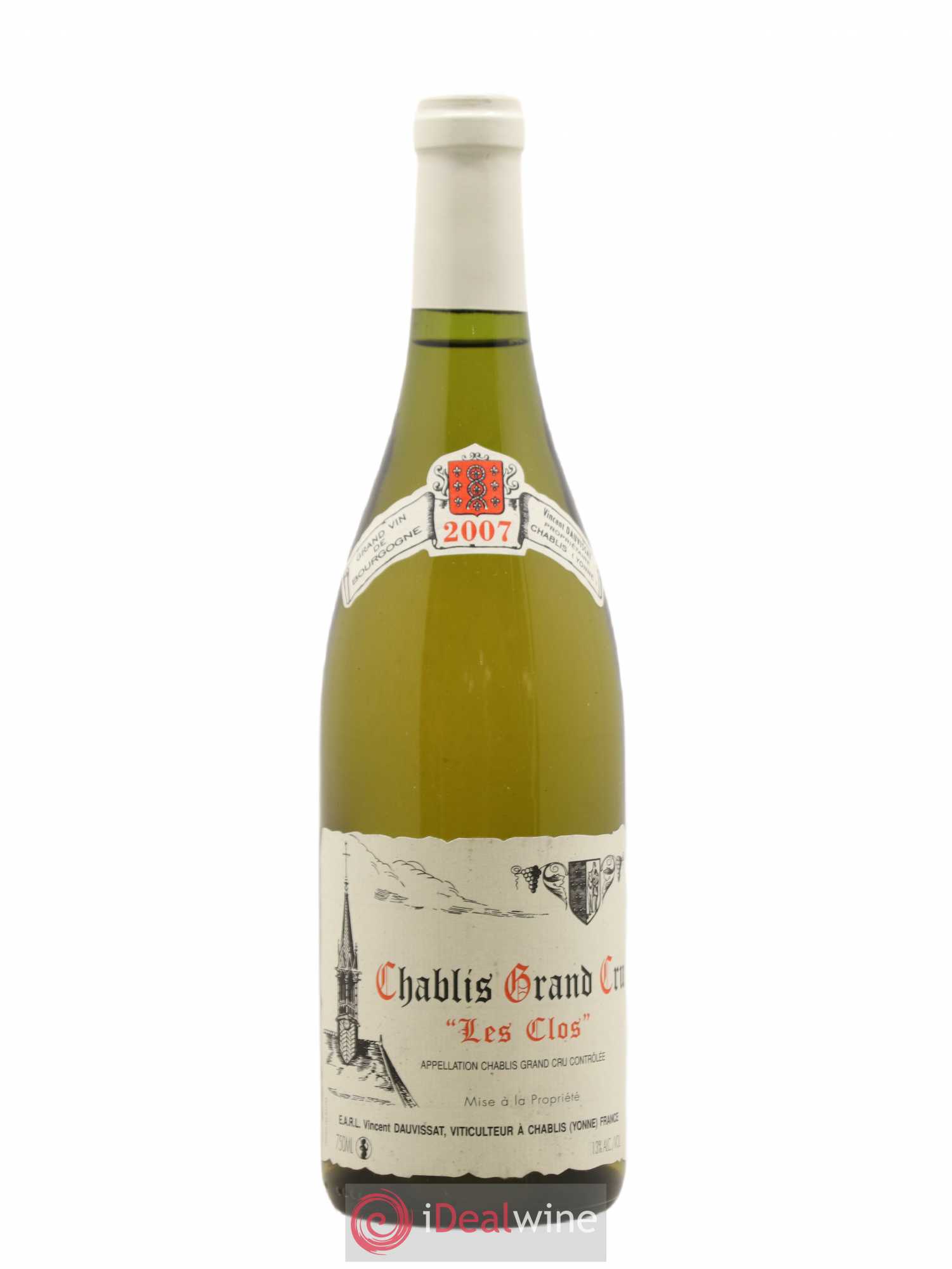 Chablis Grand Cru Les Clos Vincent Dauvissat (Domaine) 2007 - Lot de 1 bouteille - 0