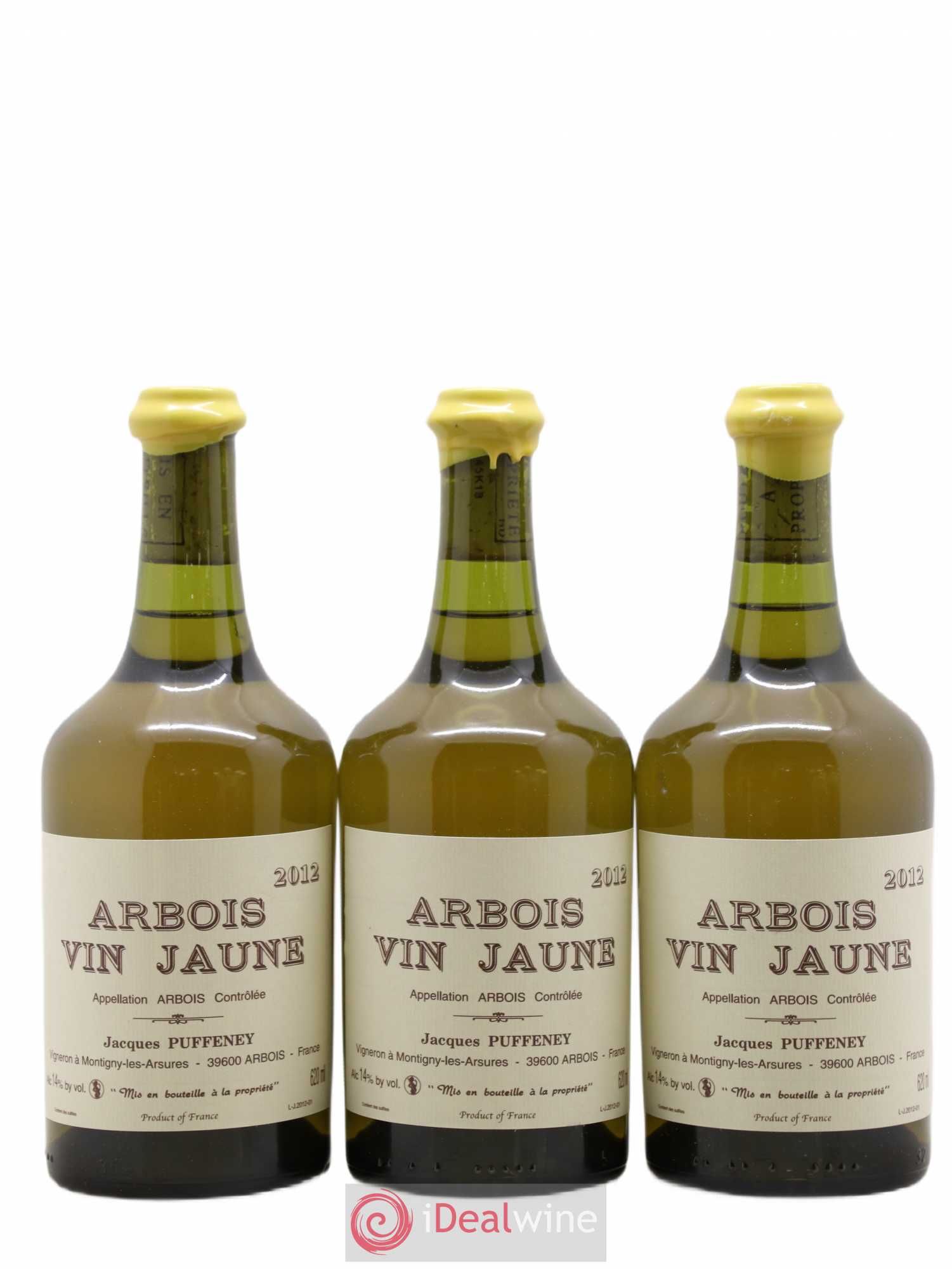 Arbois Vin Jaune Jacques Puffeney 2012 - Lot de 3 bouteilles - 0