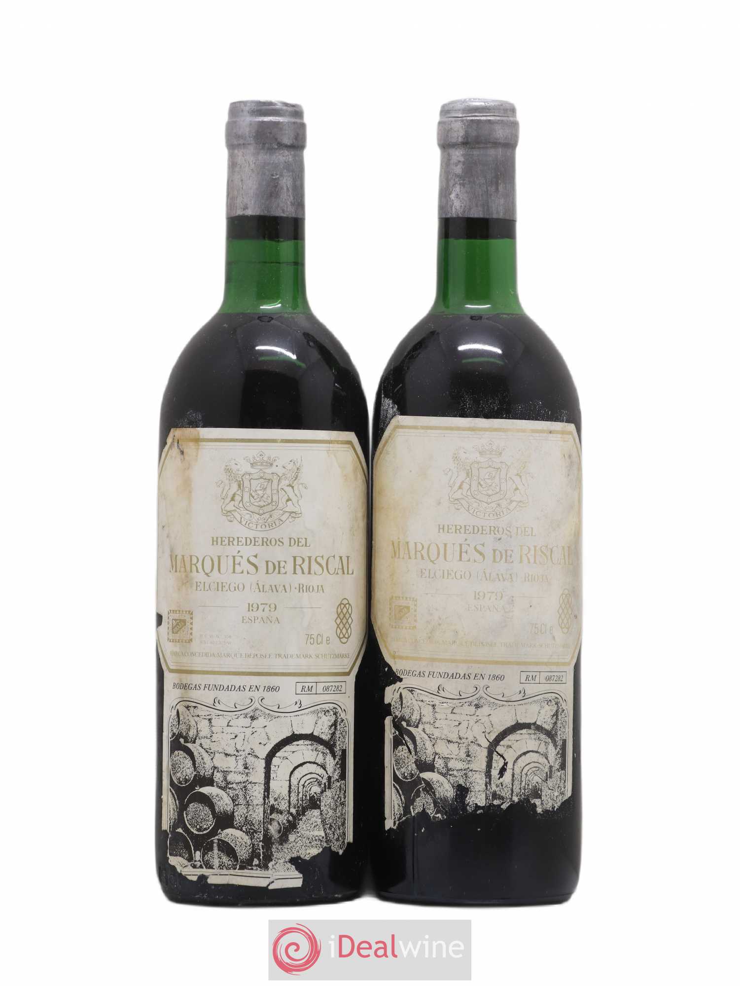 Rioja DOCA Reserva Marqués de Riscal 1979 - Lot of 2 bottles - 0