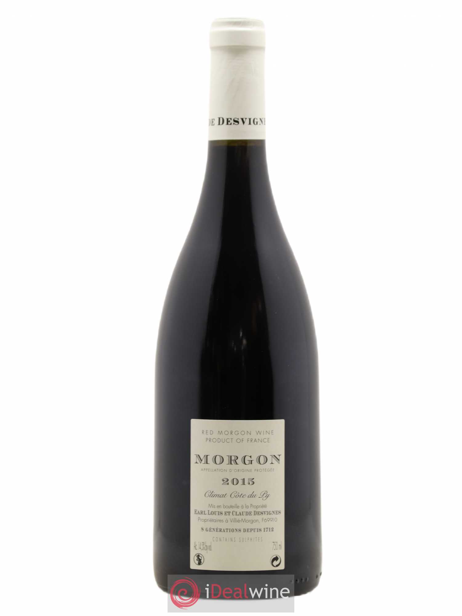 Morgon Côte de Py Javernières Louis-Claude Desvignes 2015 - Lot de 1 bouteille - 1