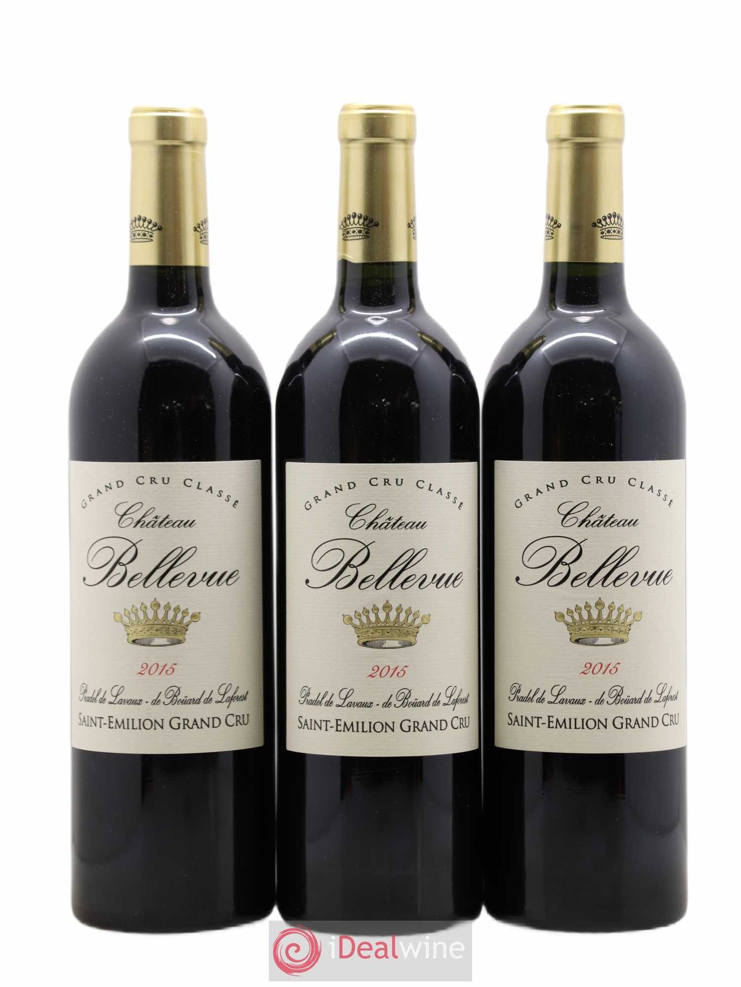 Château Bellevue Grand Cru Classé 2015 - Lot de 3 bouteilles - 0