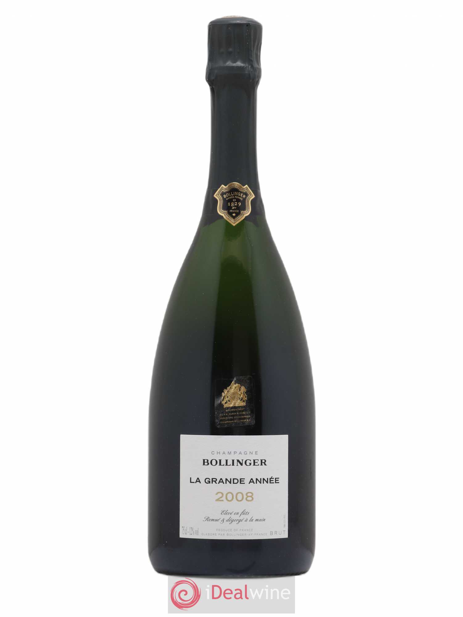 La Grande Année Brut Bollinger Brut 2008 - Lot de 1 bouteille - 0