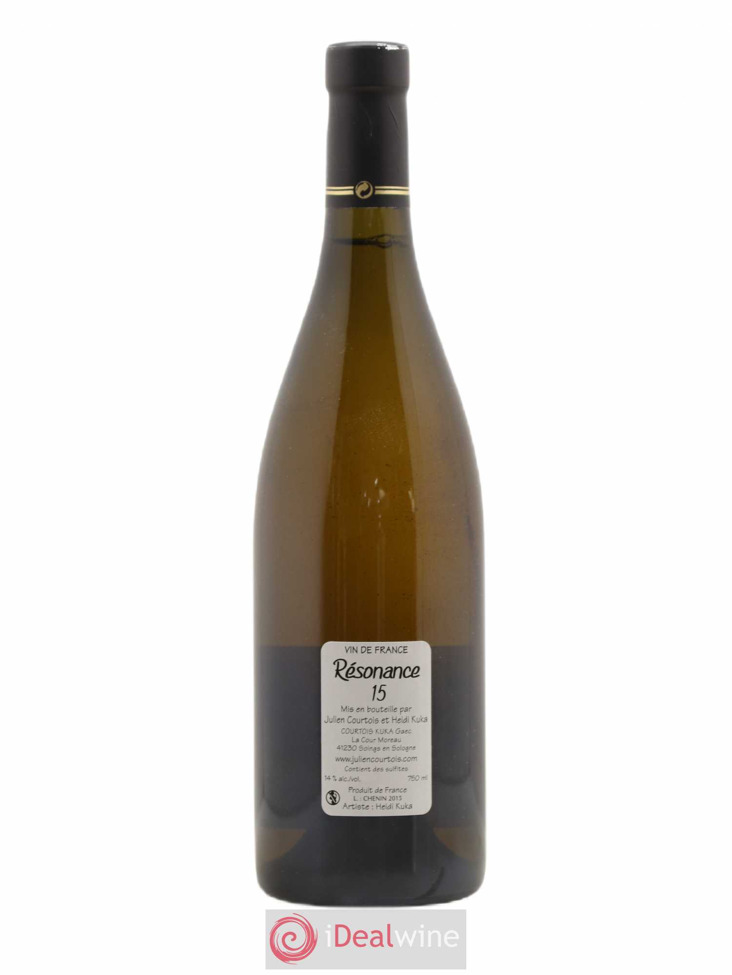 Vin de France Résonnance Julien Courtois 2015 - Lot de 1 bouteille - 1