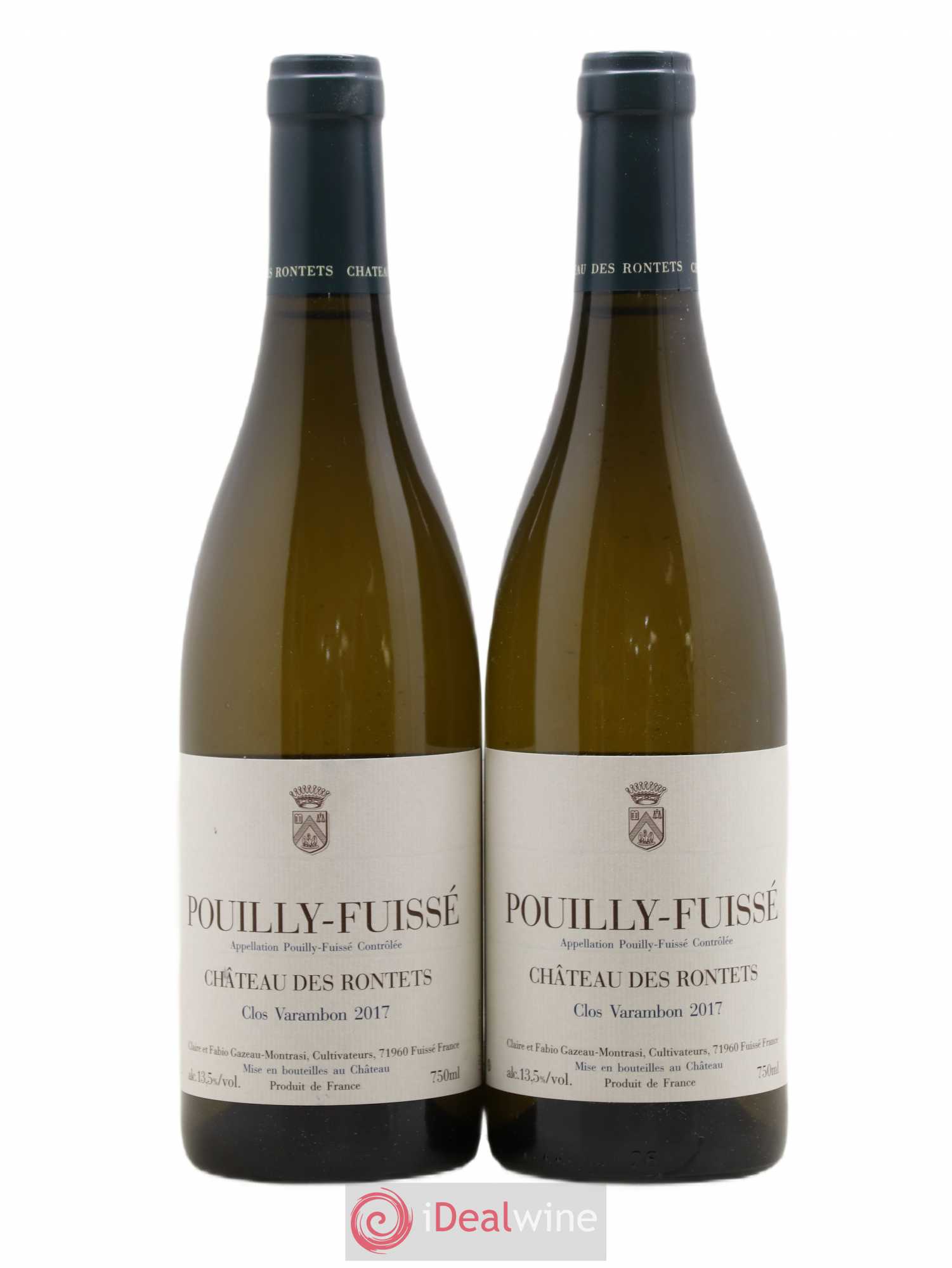 Pouilly-Fuissé Clos Varambon Château des Rontets 2017 - Lot de 2 bouteilles - 0