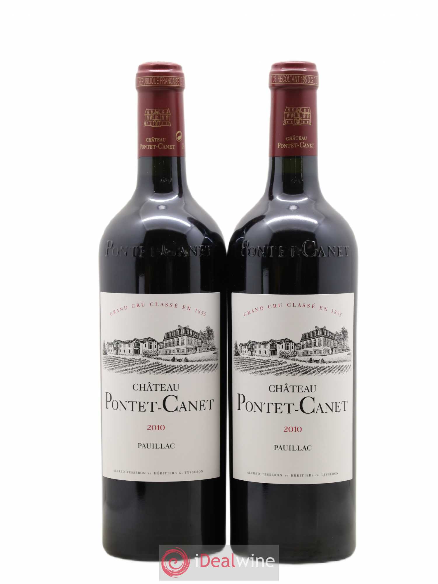 Château Pontet Canet 5ème Grand Cru Classé 2010 - Lot de 2 bouteilles - 0