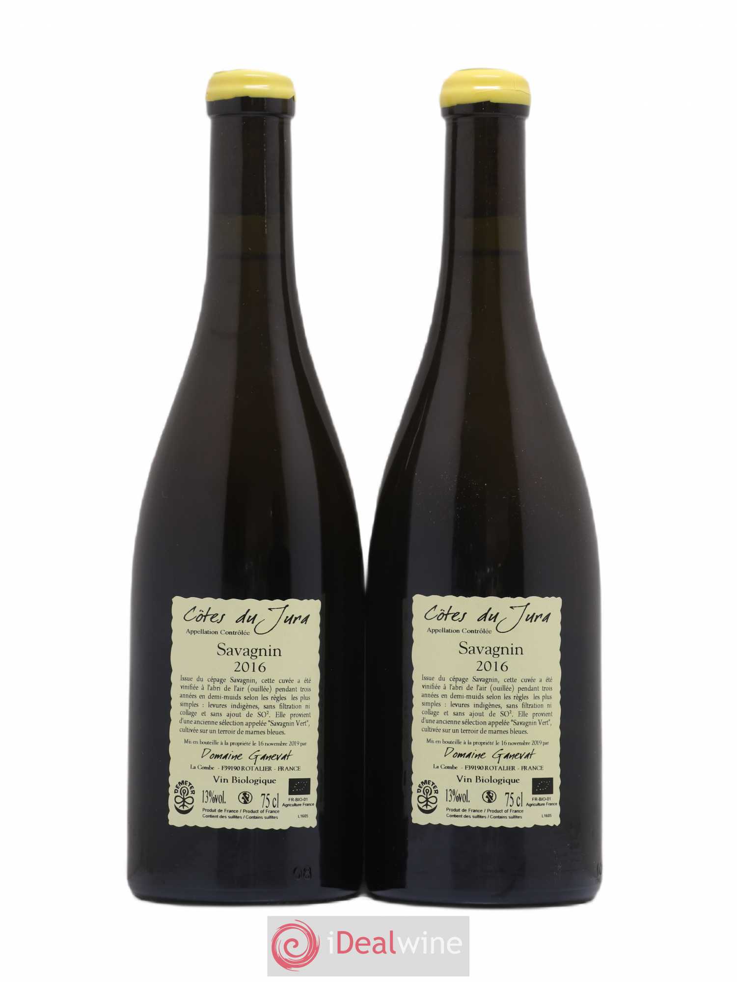 Côtes du Jura Les Chalasses Marnes Bleues Jean-François Ganevat (Domaine) 2016 - Lot de 2 bouteilles - 1