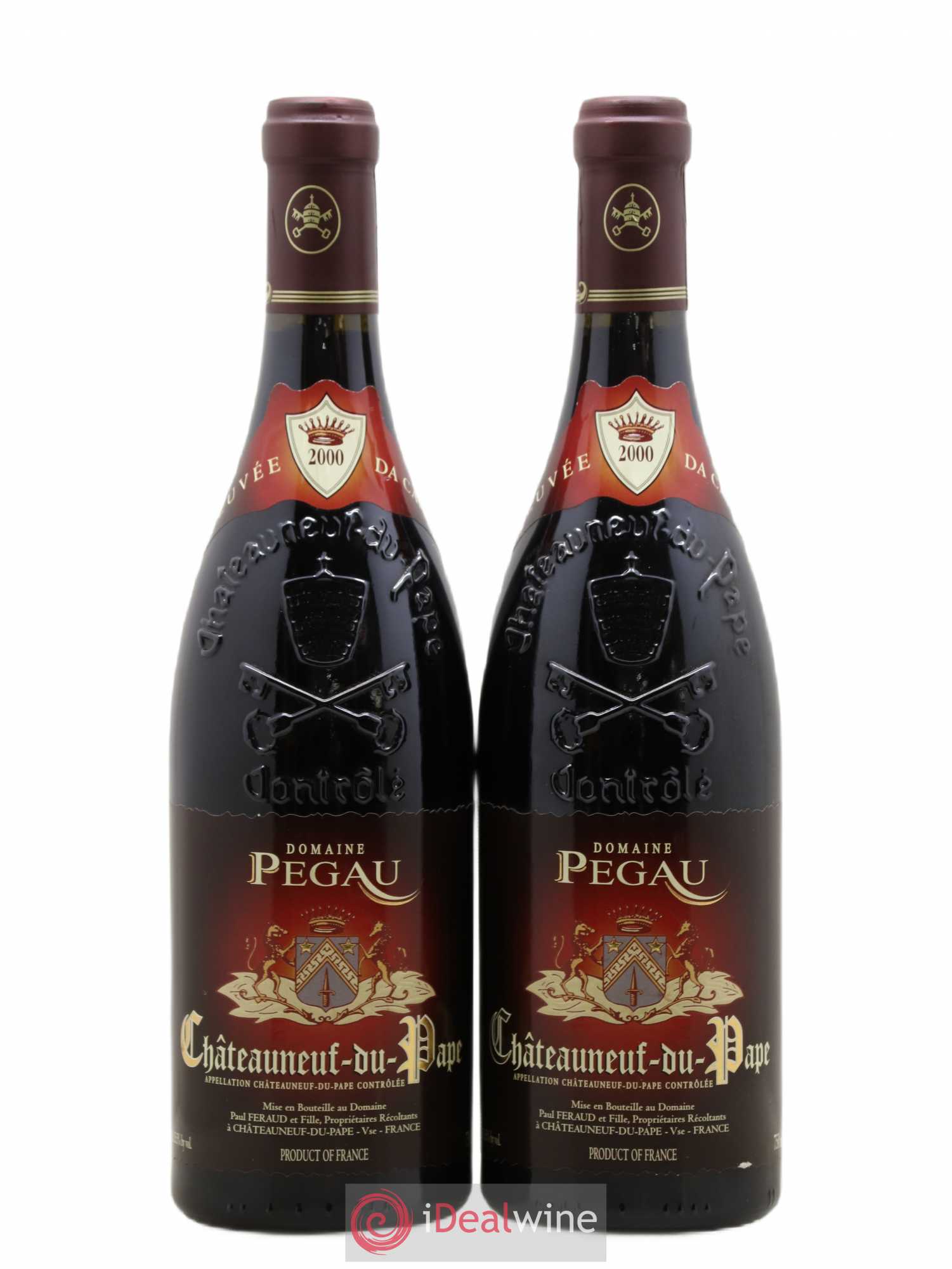 Châteauneuf-du-Pape Domaine du Pégau Cuvée Da Capo Paul et Laurence Féraud 2000 - Lot de 2 bouteilles - 0