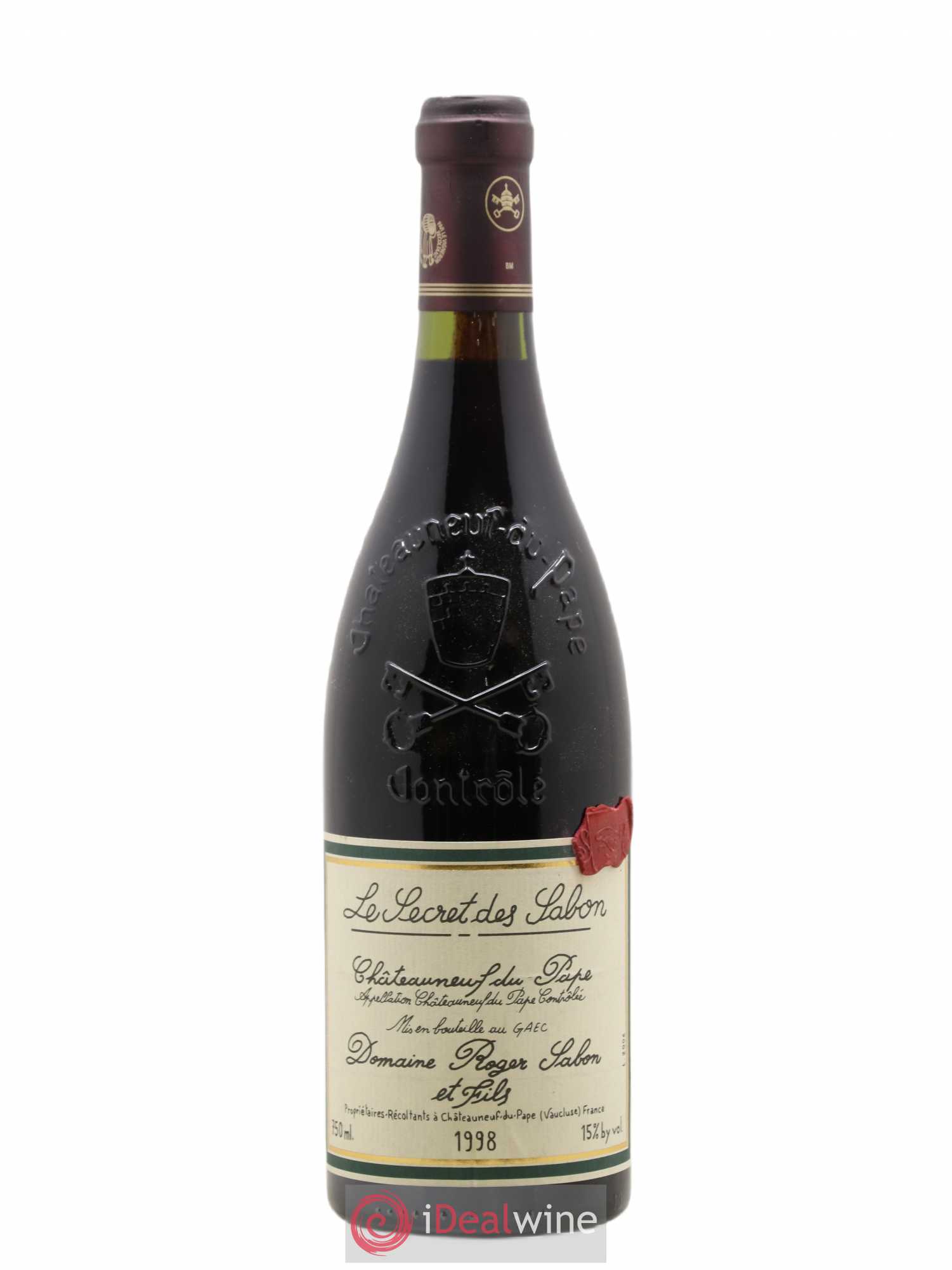 Châteauneuf-du-Pape Le Secret des Sabon Domaine Roger Sabon 1998 - Lot de 1 bouteille - 0