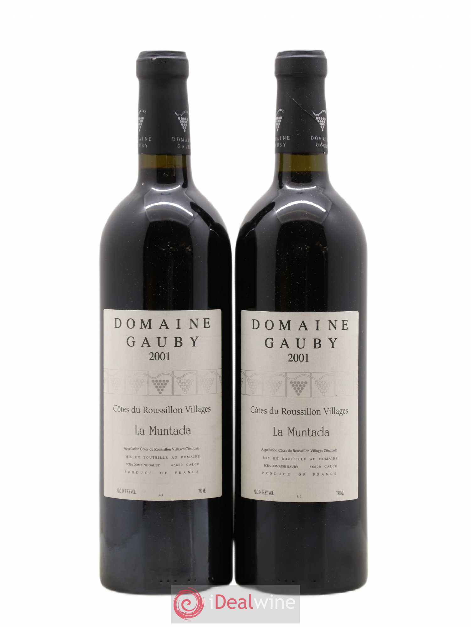 Côtes Catalanes (anciennement Côtes du Roussillon Villages) La Muntada Gauby (Domaine) 2001 - Lot de 2 bouteilles - 0