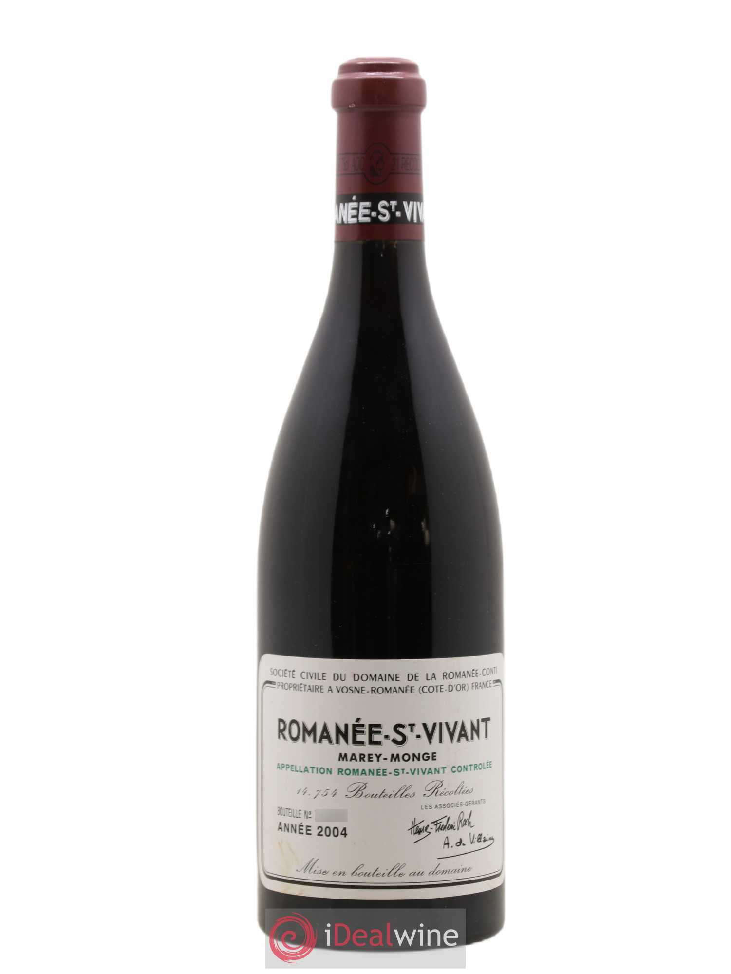 Romanée-Saint-Vivant Grand Cru Domaine de la Romanée-Conti 2004 - Lot de 1 bouteille - 0