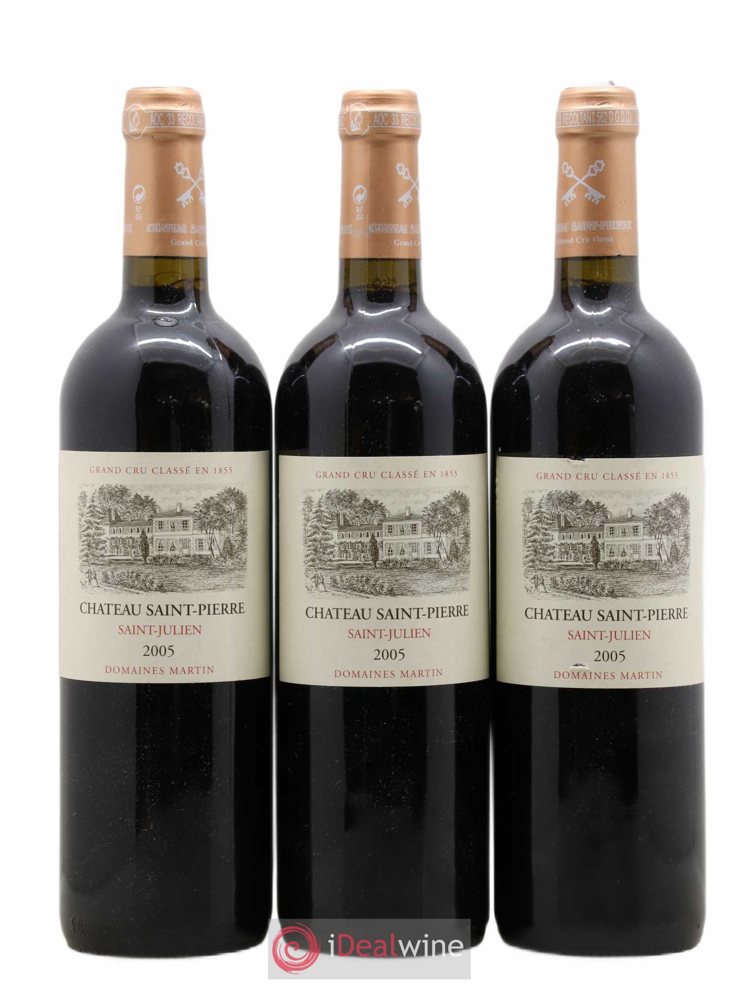 Château Saint-Pierre 2005 - Lot de 3 bouteilles - 0