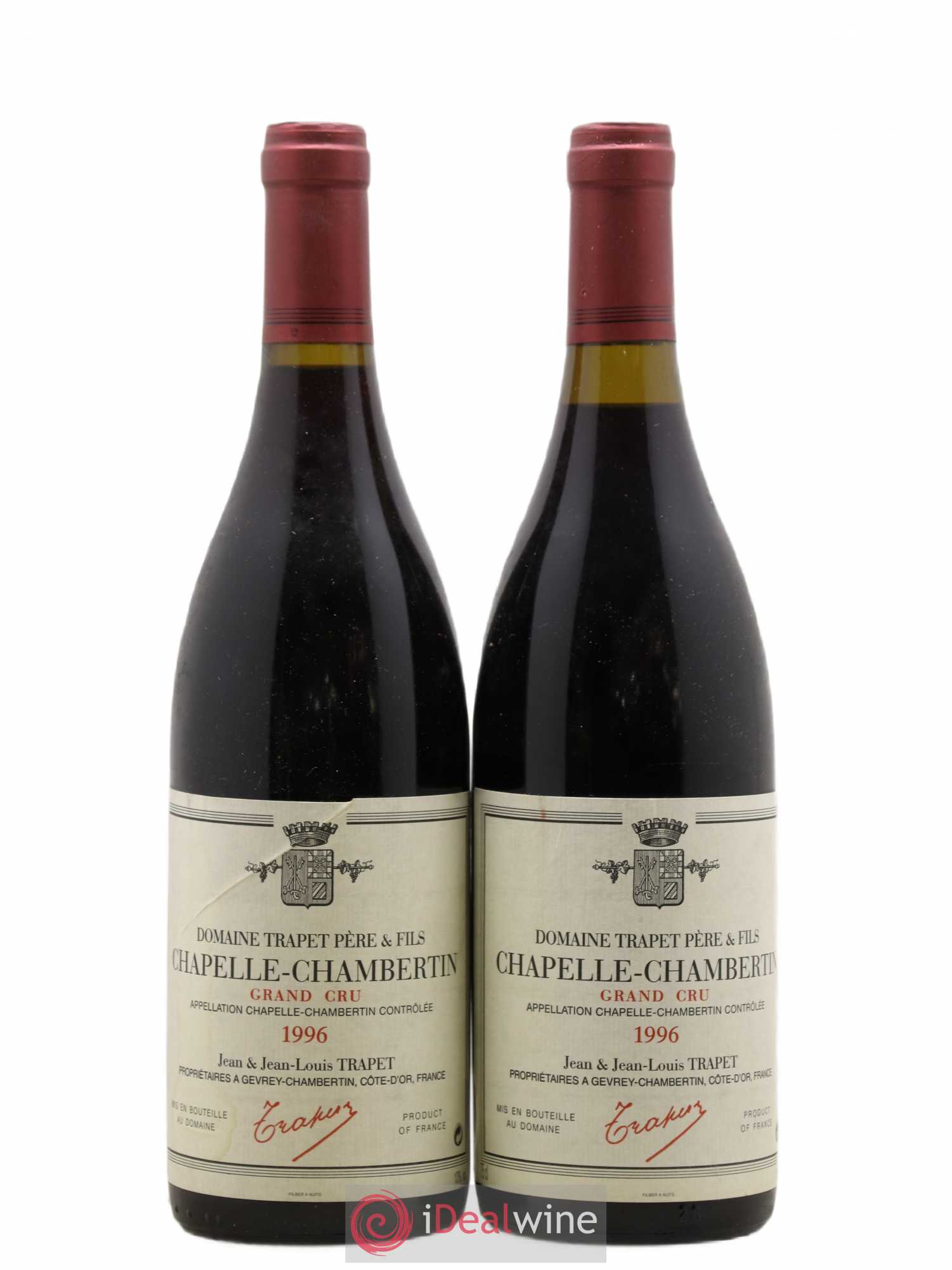 Chapelle-Chambertin Grand Cru Domaine Trapet 1996 - Lot de 2 bouteilles - 0