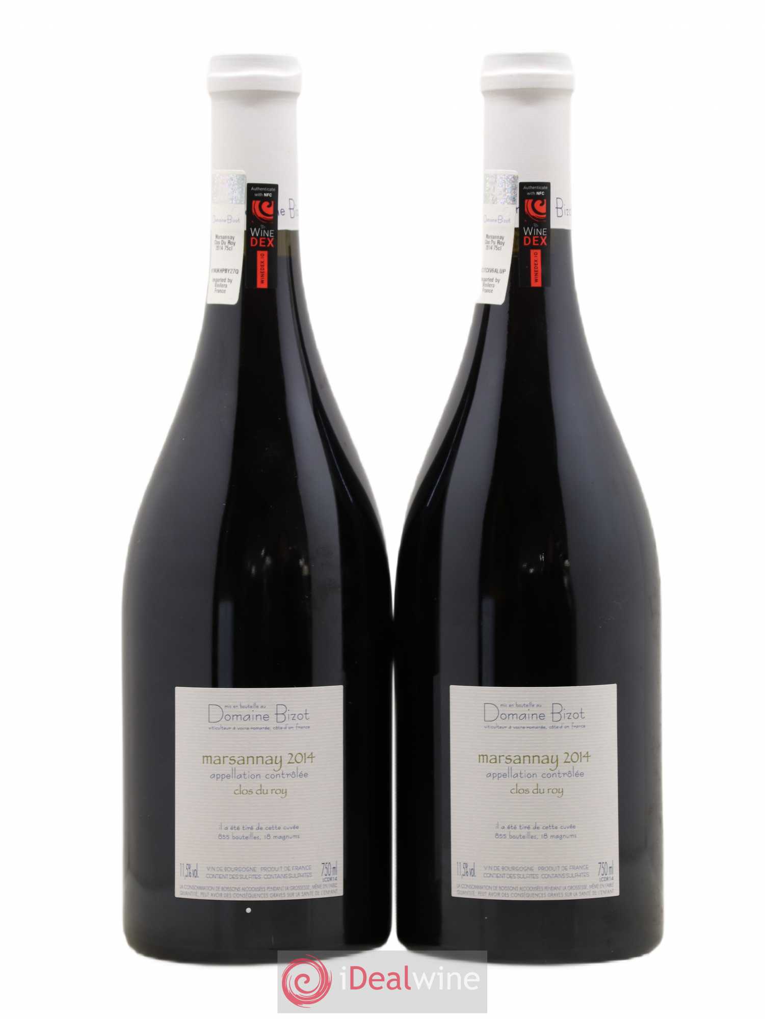 Marsannay Clos du Roy Bizot (Domaine) 2014 - Lot de 2 bouteilles - 1