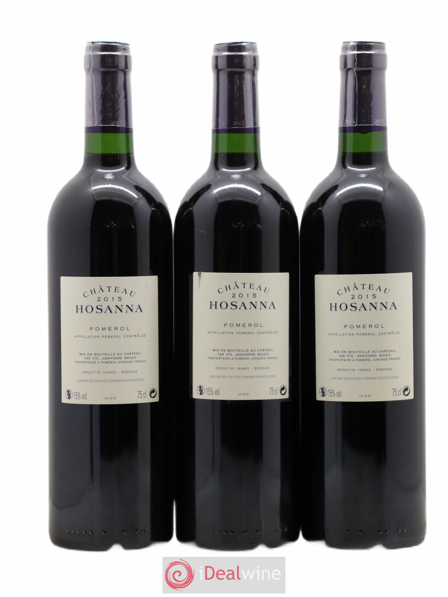 Château Hosanna 2015 - Lot de 3 bouteilles - 1