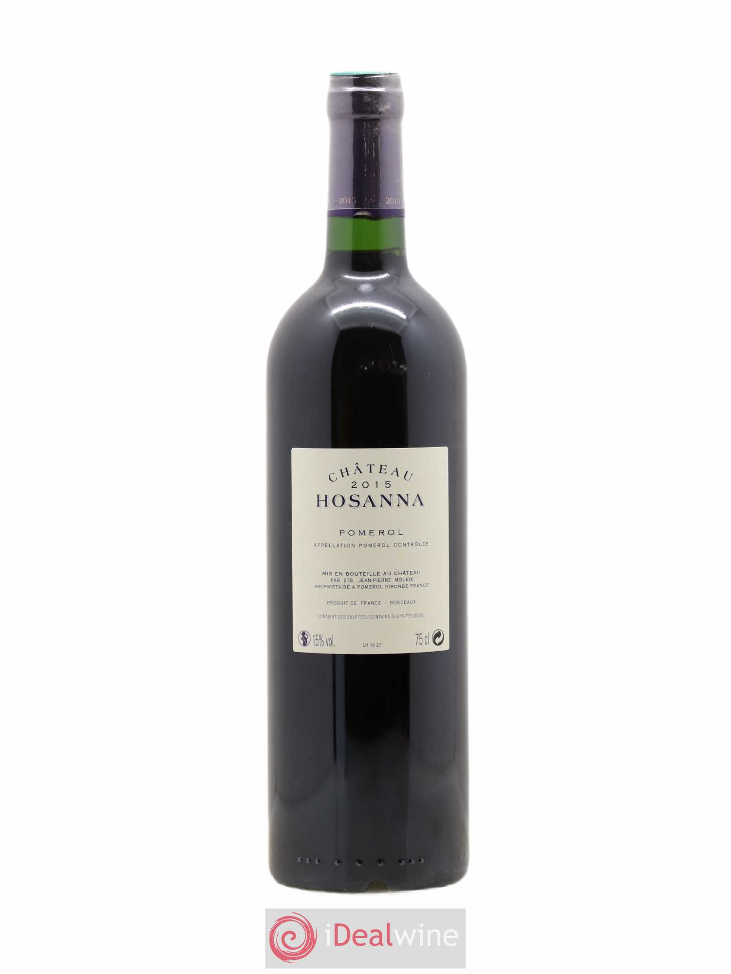 Château Hosanna 2015 - Lot de 1 bouteille - 1