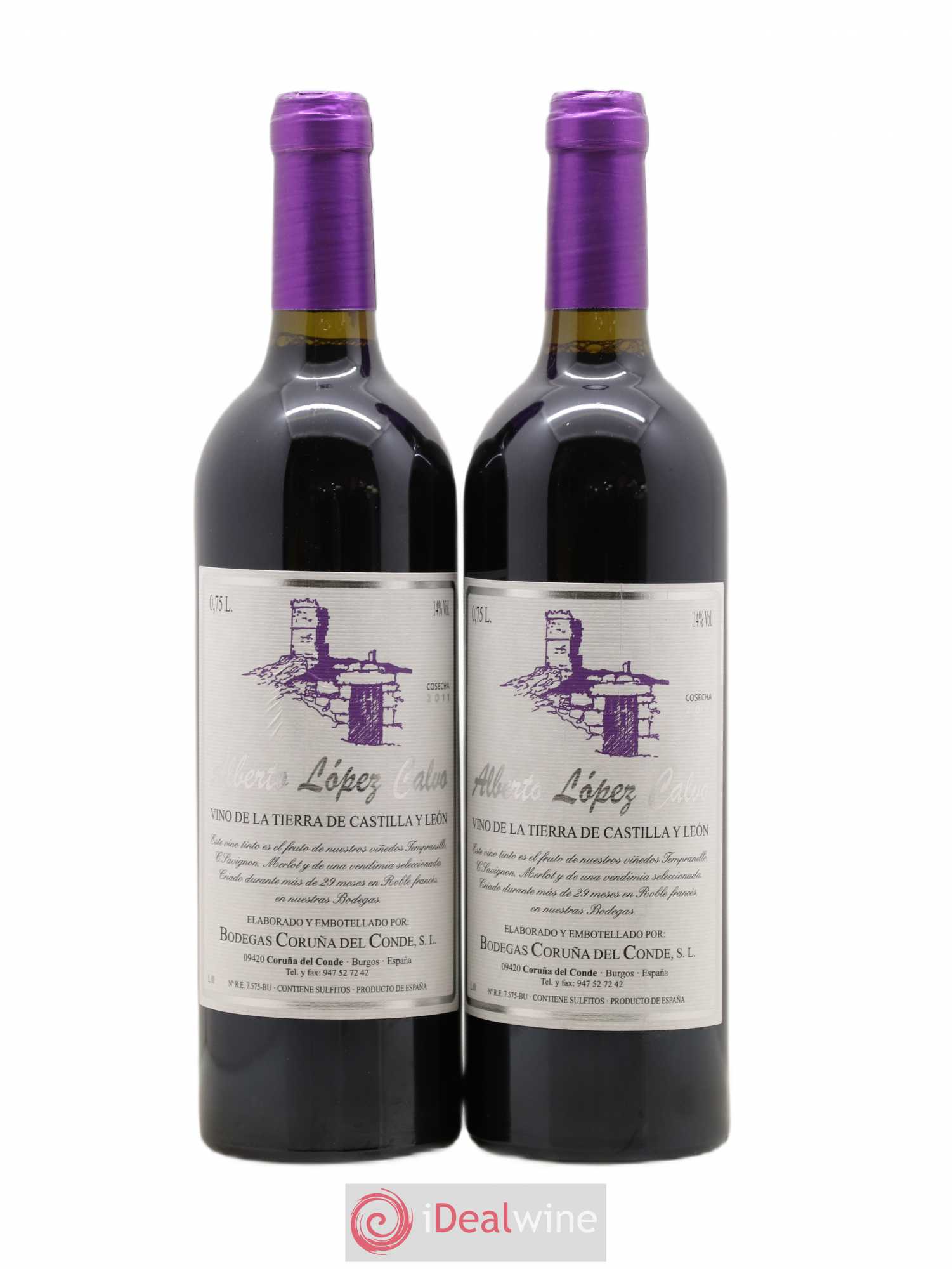 Castilla y Leon Alberto Lopez Calvo Bodegas Corena Del Conde 2011 - Posten von 2 Flaschen - 0