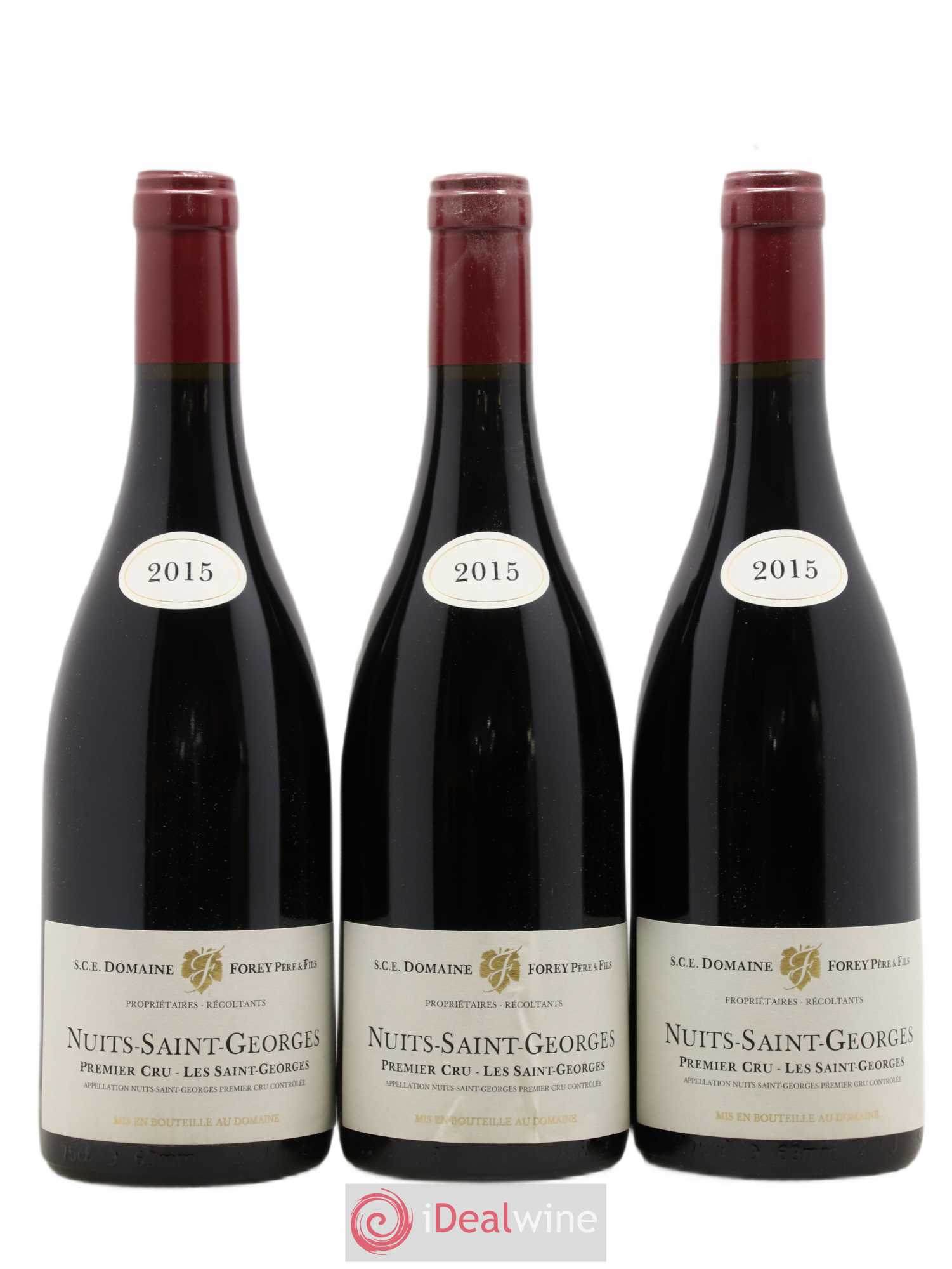 Nuits-Saint-Georges 1er Cru Les Saint-Georges Forey Père et Fils (Domaine) 2015 - Lot de 3 bouteilles - 0