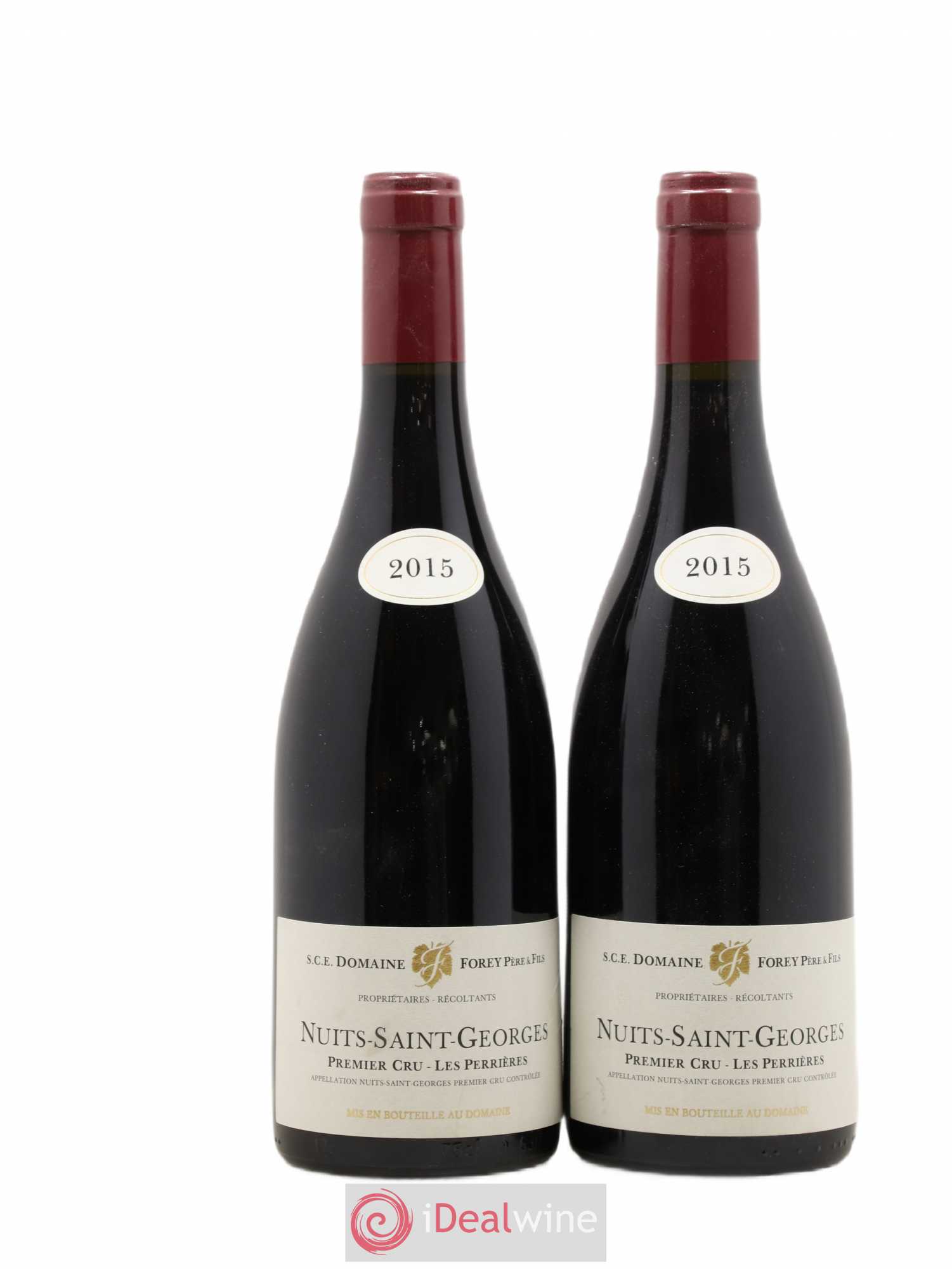 Nuits-Saint-Georges 1er Cru Les Perrières Forey Père et Fils (Domaine) 2015 - Lot de 2 bouteilles - 0