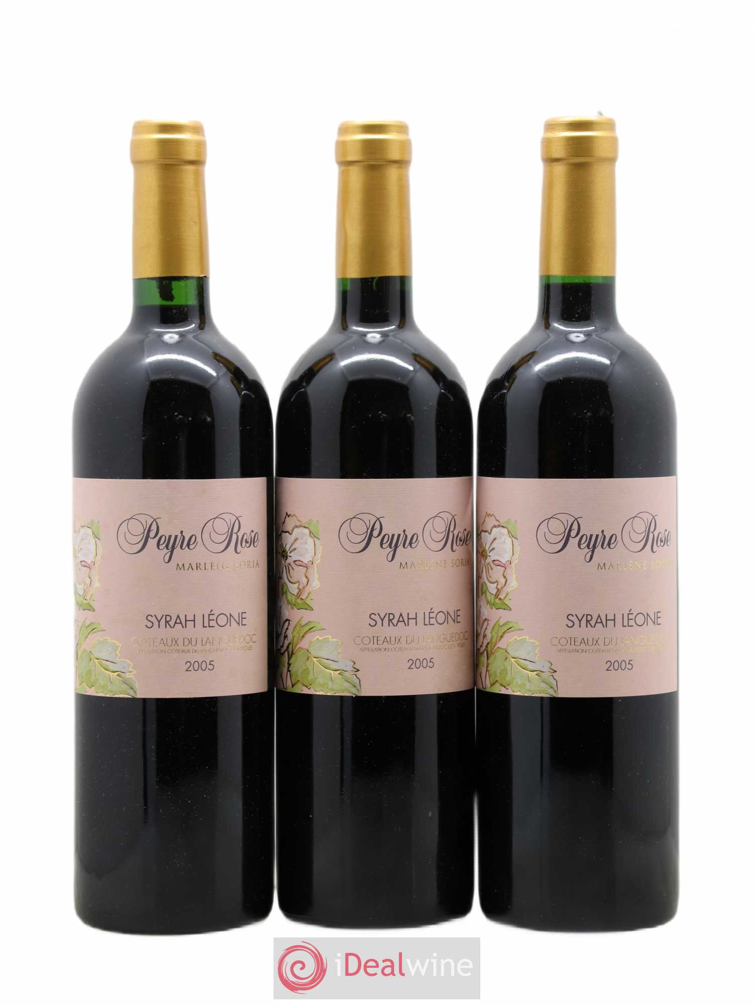 Coteaux du Languedoc Domaine Peyre Rose Belle Léone (anciennement Syrah Léone) Marlène Soria 2005 - Lot de 3 bouteilles - 0