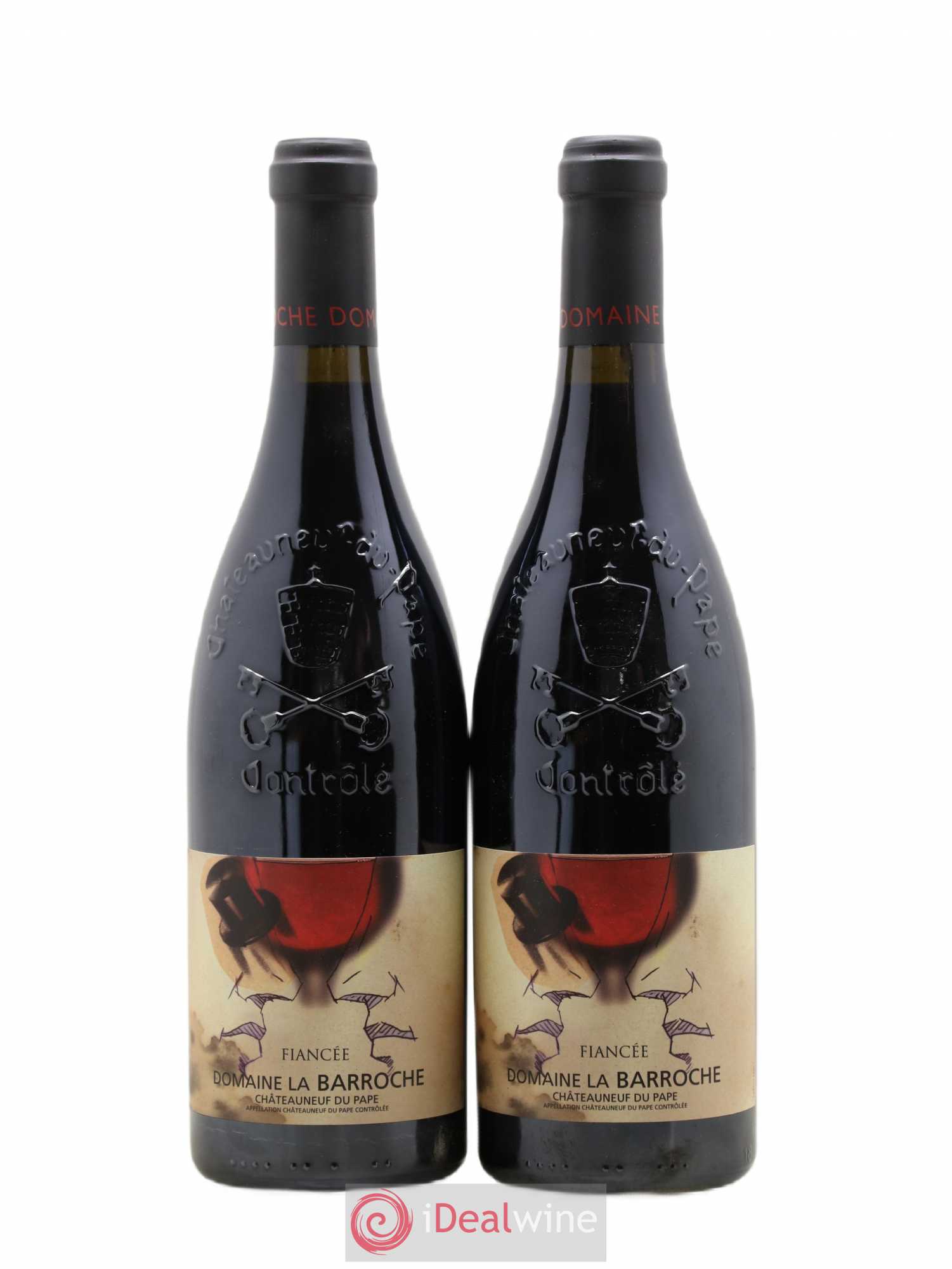 Châteauneuf-du-Pape La Barroche (Domaine de) Cuvée Fiancée Julien Barrot 2006 - Lot de 2 bouteilles - 0