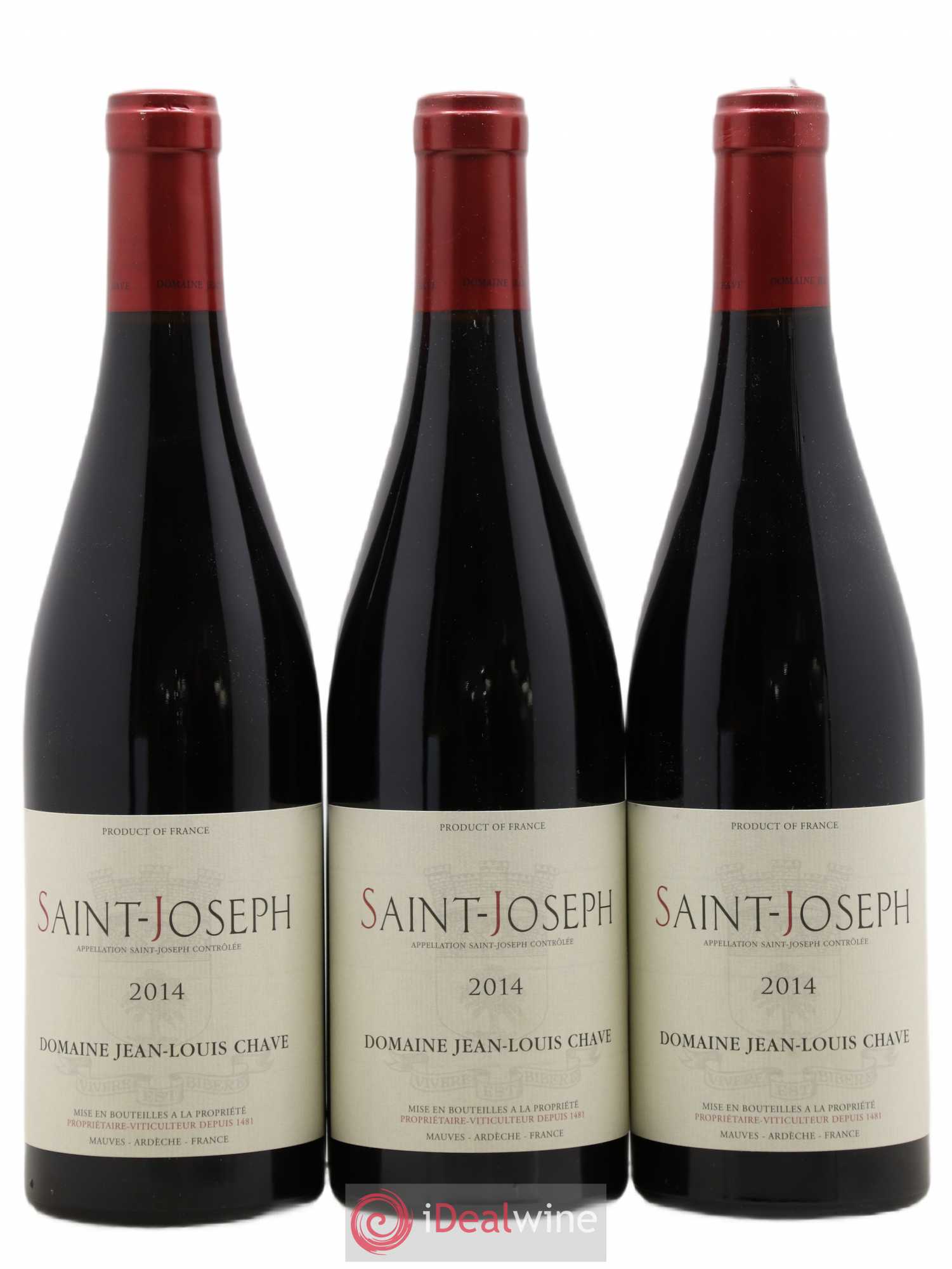 Saint-Joseph Jean-Louis Chave 2014 - Lot de 3 bouteilles - 0
