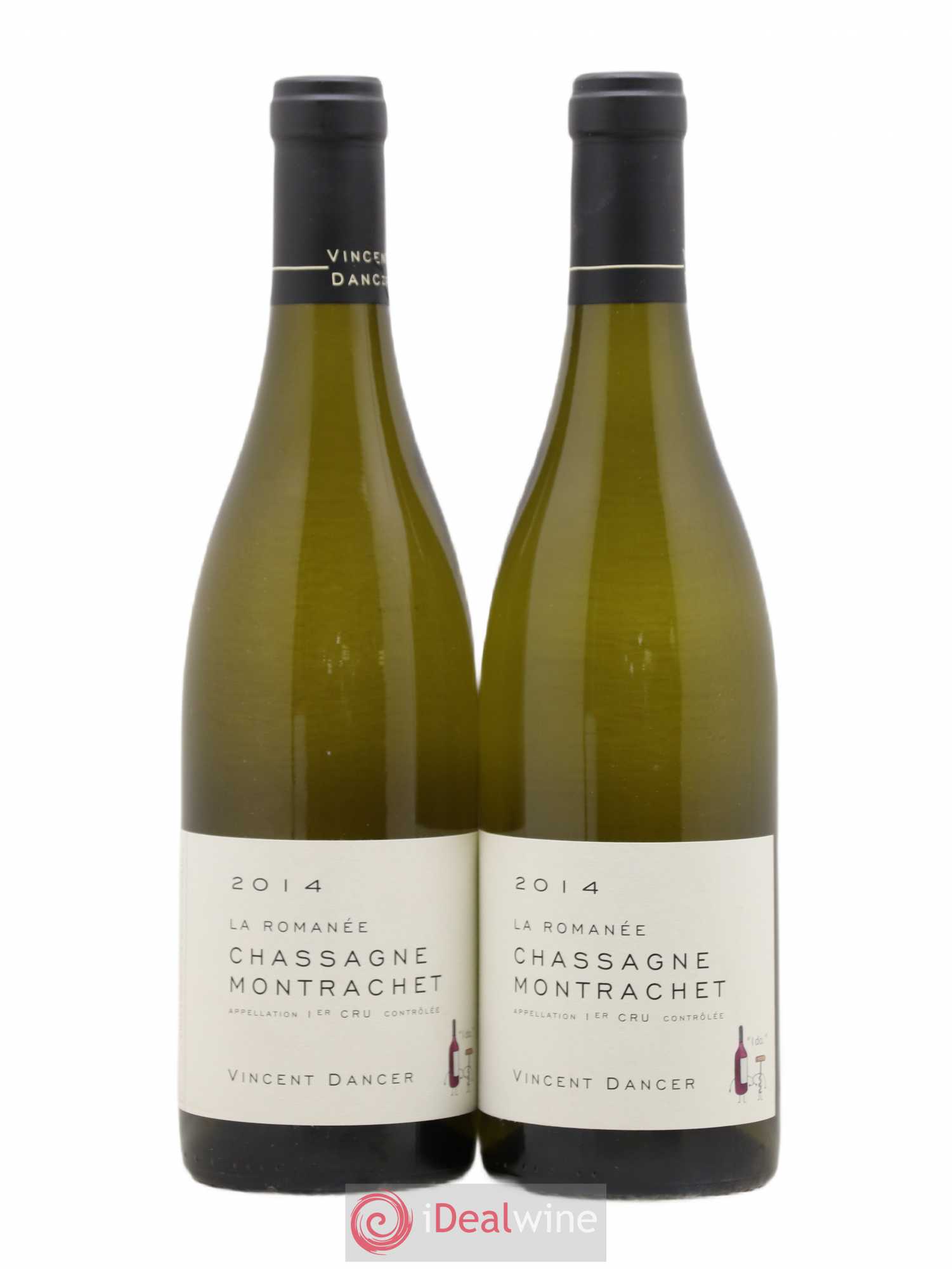 Chassagne-Montrachet 1er Cru La Romanée Vincent Dancer 2014 - Lot de 2 bouteilles - 0