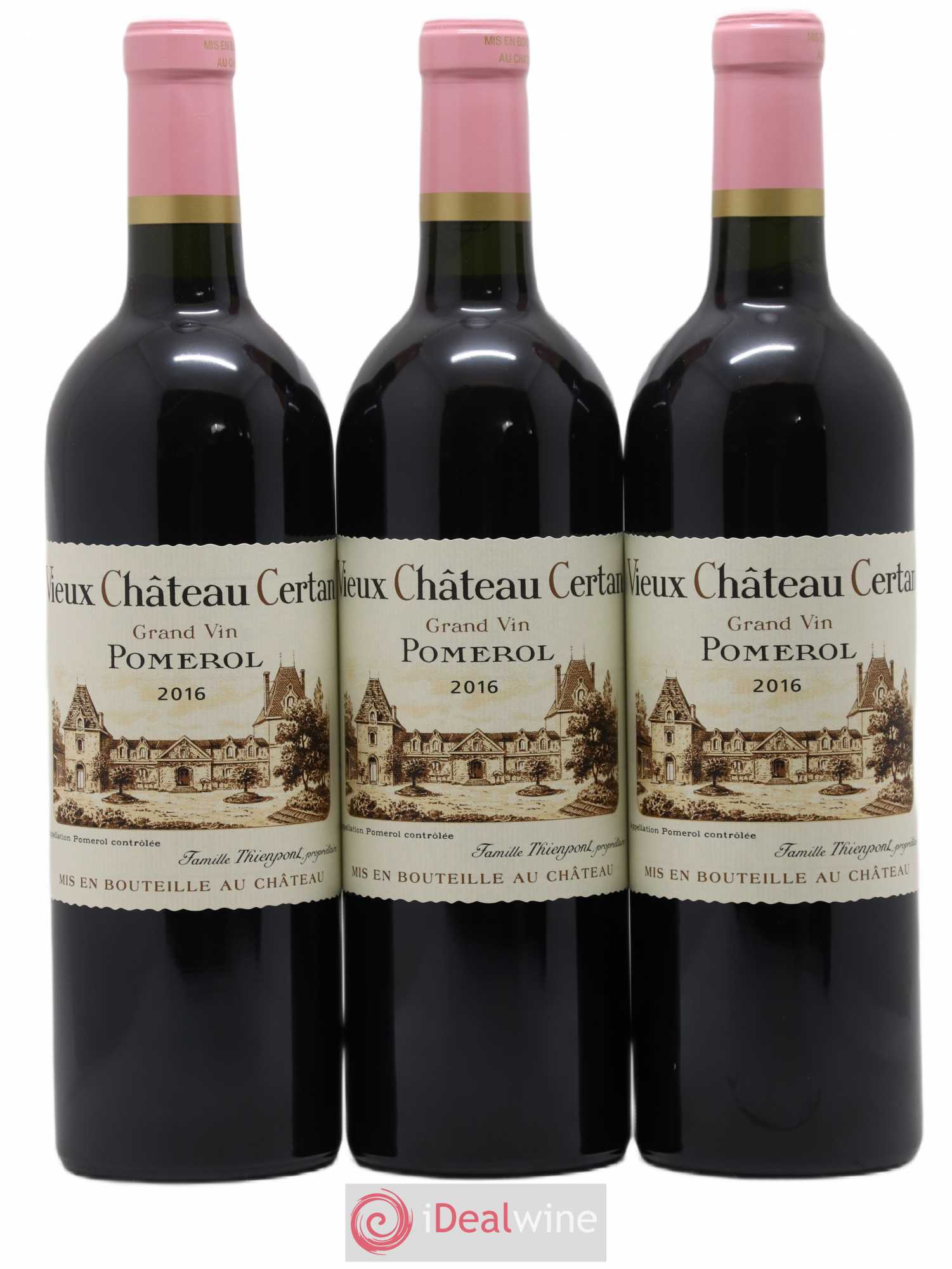 Vieux Château Certan 2016 - Lot de 3 bouteilles - 0
