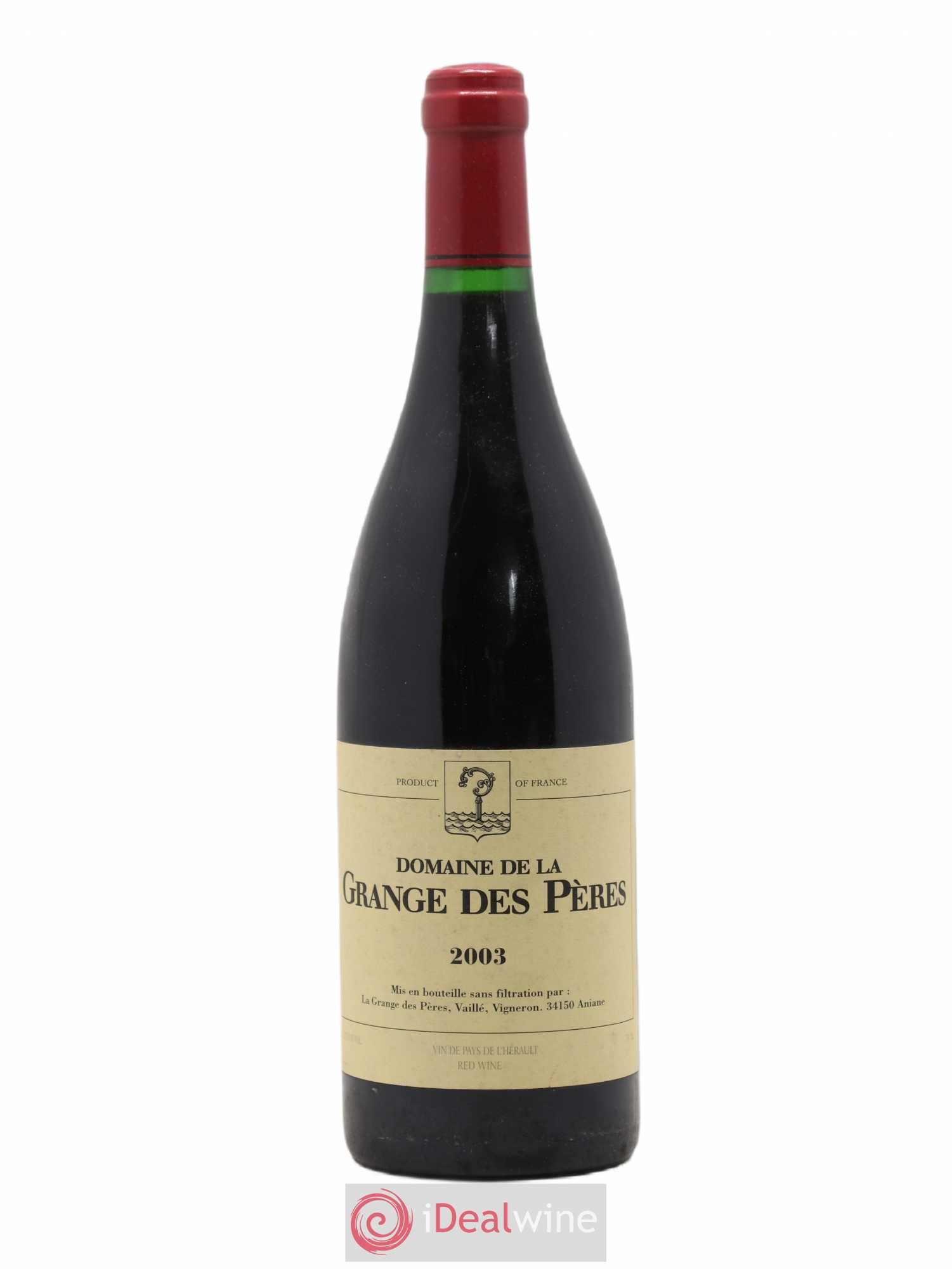 Pays d'Hérault Grange des Pères Laurent Vaillé 2003 - Lot de 1 bouteille - 0
