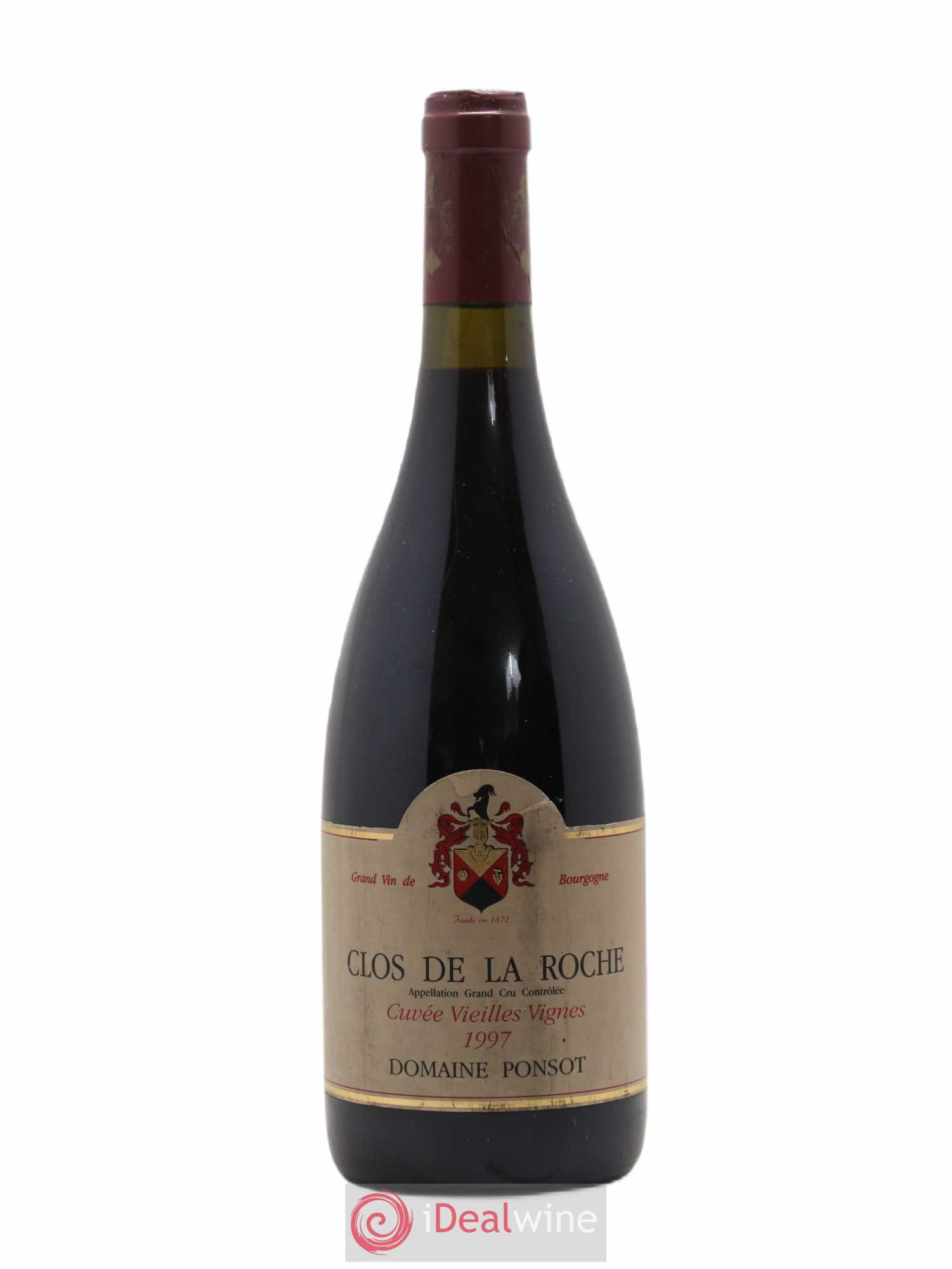 Clos de la Roche Grand Cru Vieilles Vignes Ponsot (Domaine) 1997 - Lot de 1 bouteille - 0