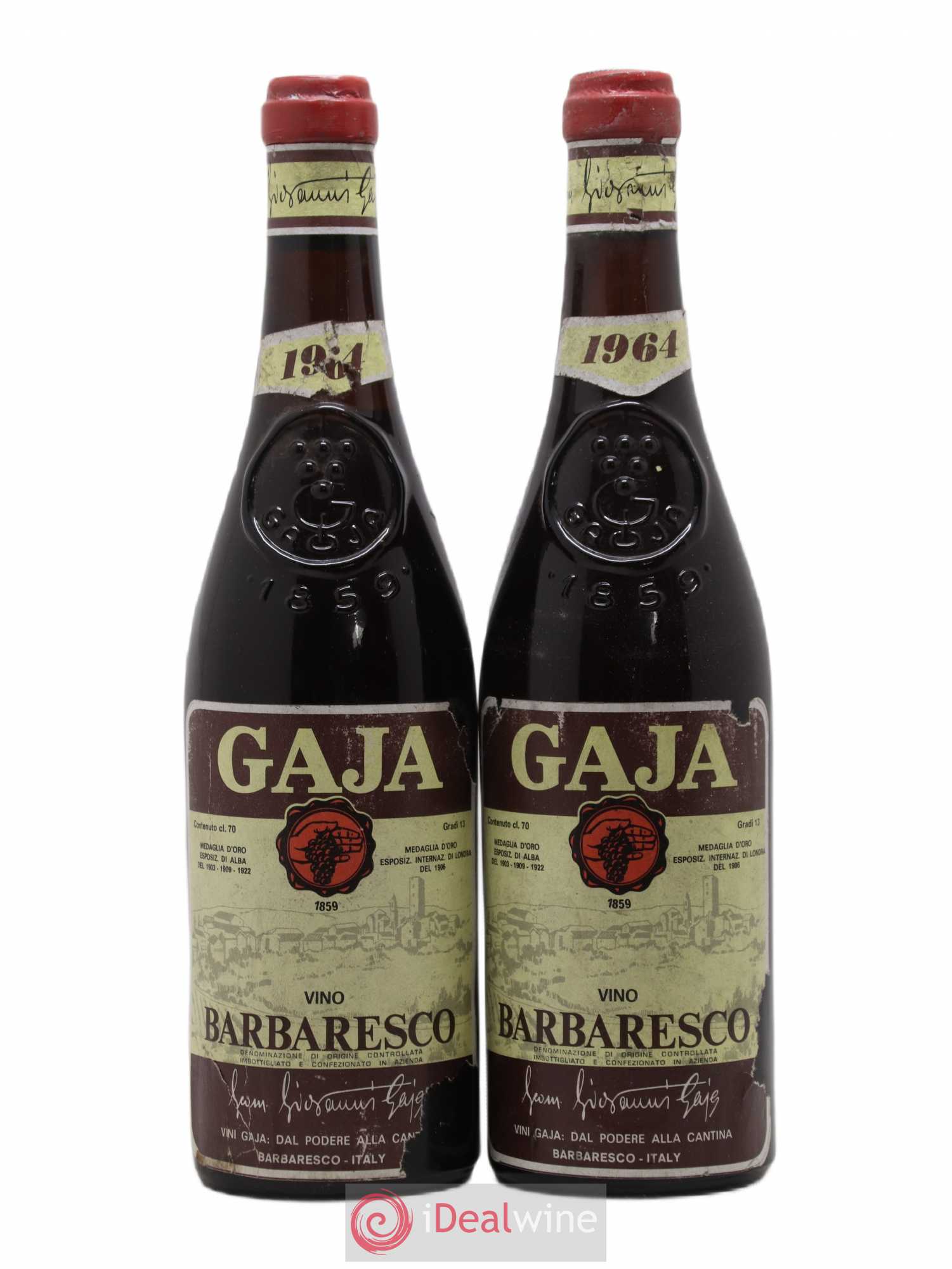 Barbaresco DOCG Angelo Gaja 1964 - Lot de 2 bouteilles - 0