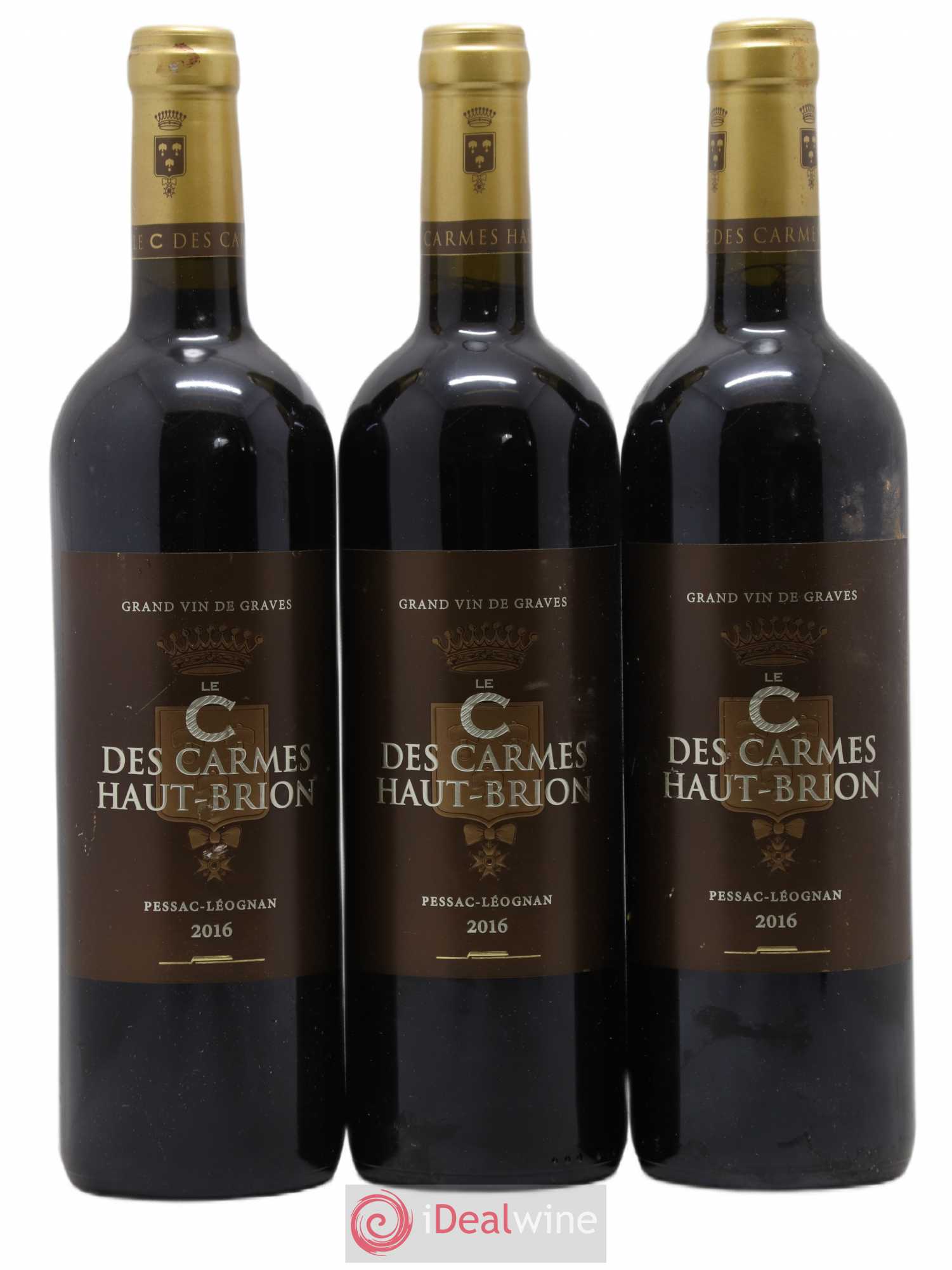 C des Carmes Haut-Brion Second Vin 2016 - Lot de 3 bouteilles - 0