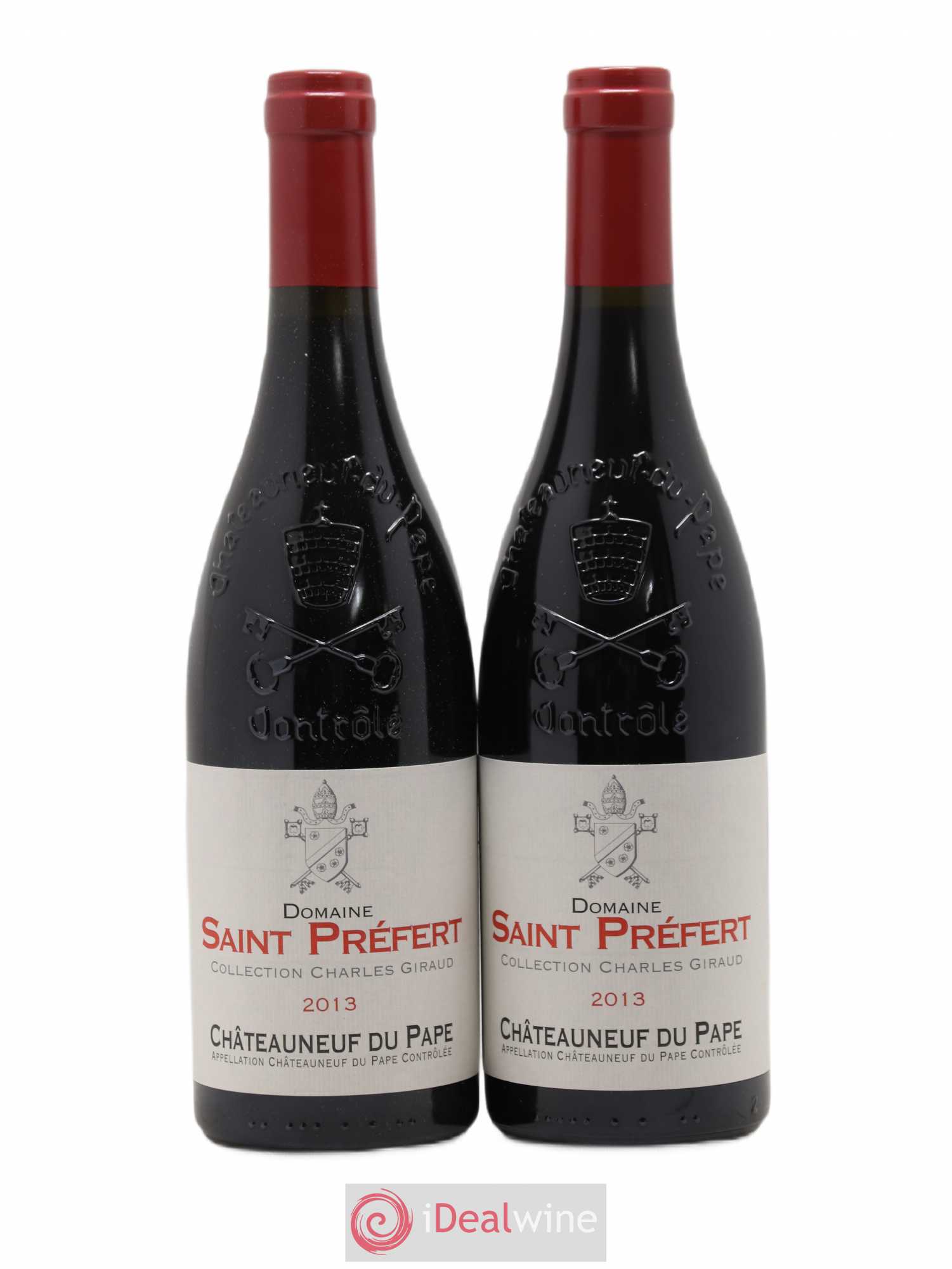 Châteauneuf-du-Pape Collection Charles Giraud Domaine Saint-Préfert 2013 - Lot de 2 bouteilles - 0