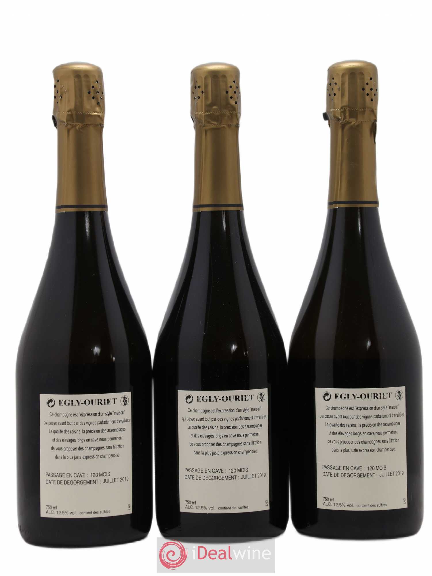 Ambonnay Vieilles Vignes Brut Millésimé Egly-Ouriet 2008 - Lot de 3 bouteilles - 1