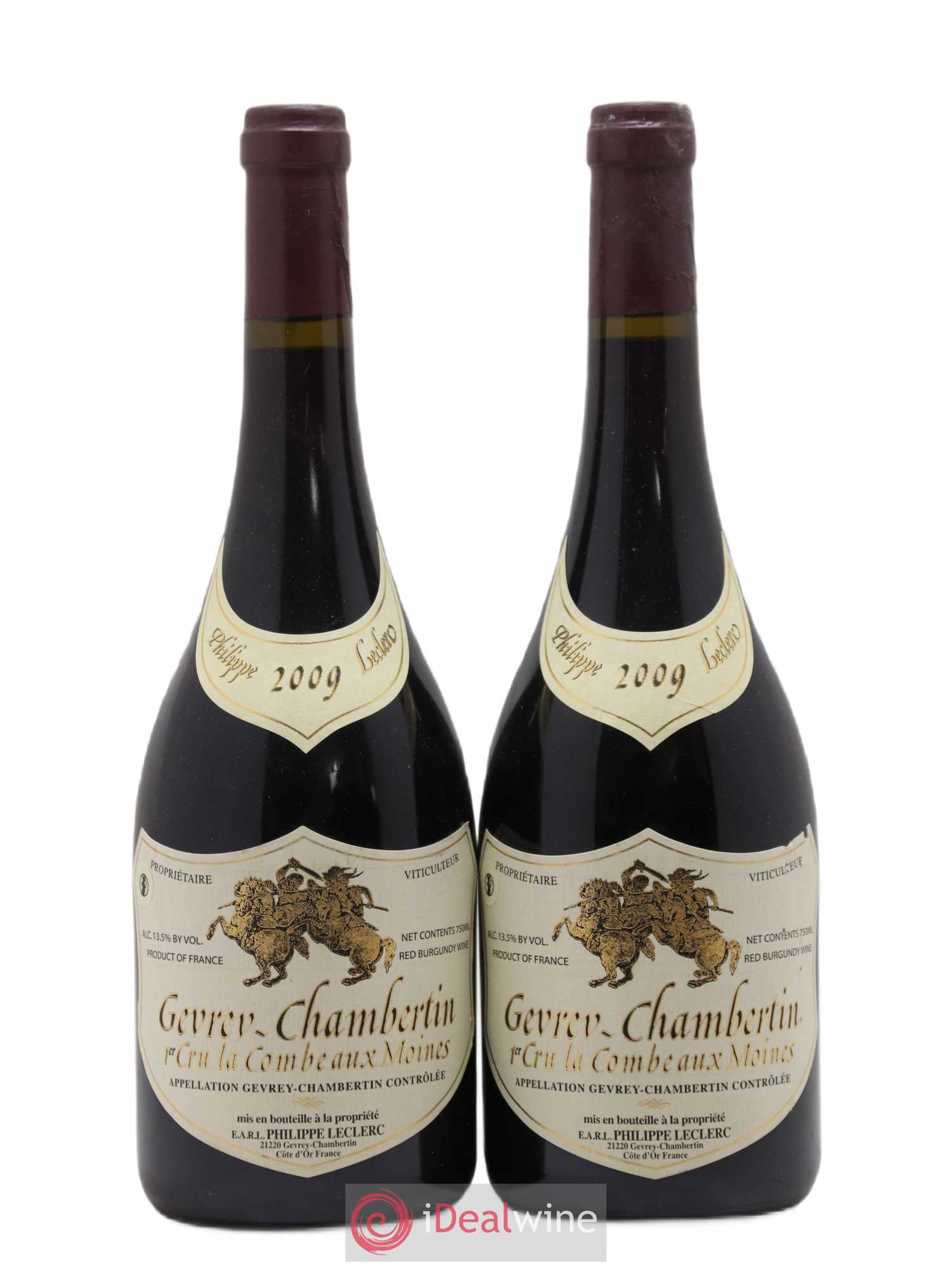 Gevrey-Chambertin 1er Cru La Combe aux Moines Philippe Leclerc 2009 - Lot de 2 bouteilles - 0